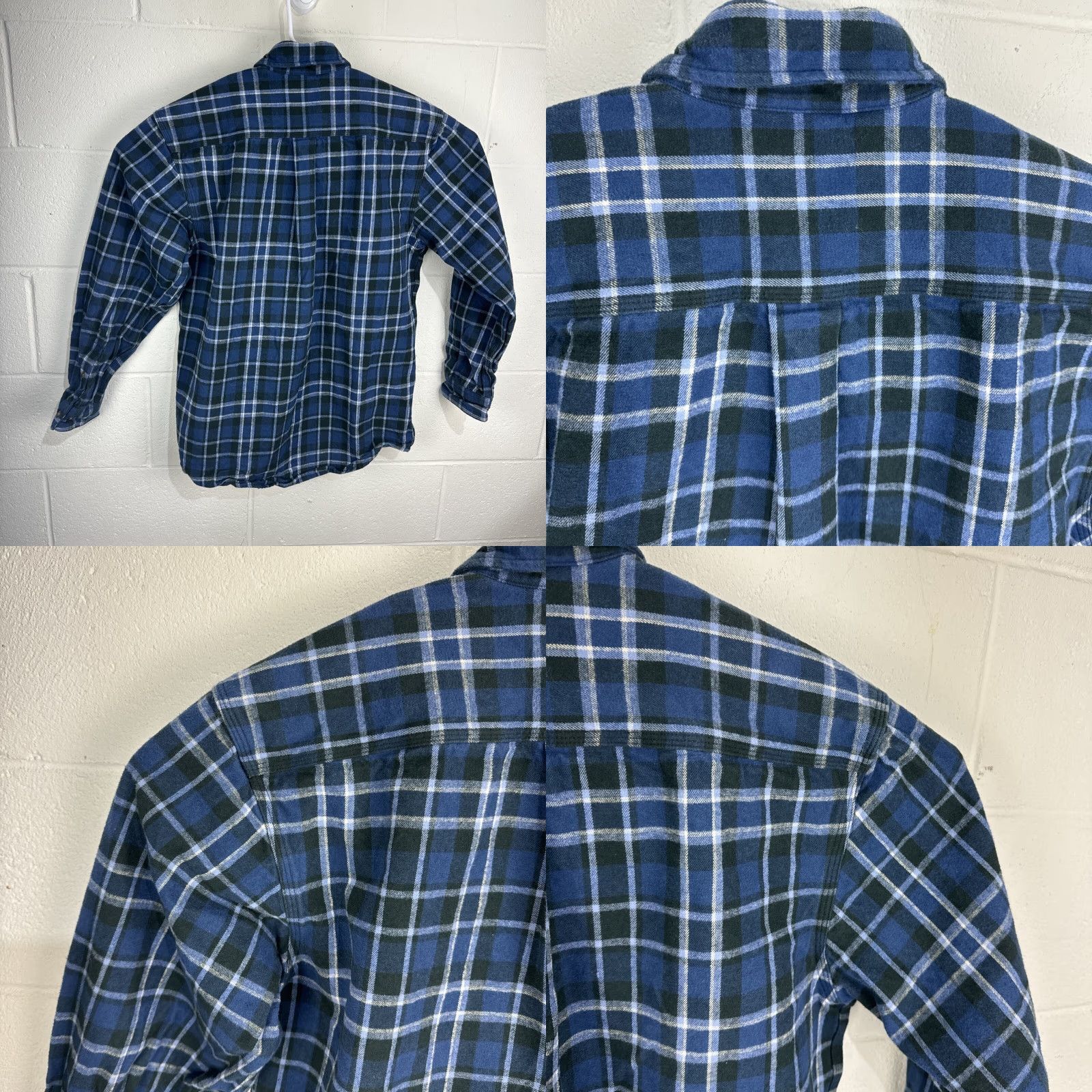 Carhartt Carhartt Shirt Mens Medium Blue Plaid Flannel Button-Up Pocketed 100122 Relaxed Fit Vintage-Inspired 90s Grunge Hip Hop Outdoor Workwear Size US M / EU 48-50 / 2 - 9 Thumbnail