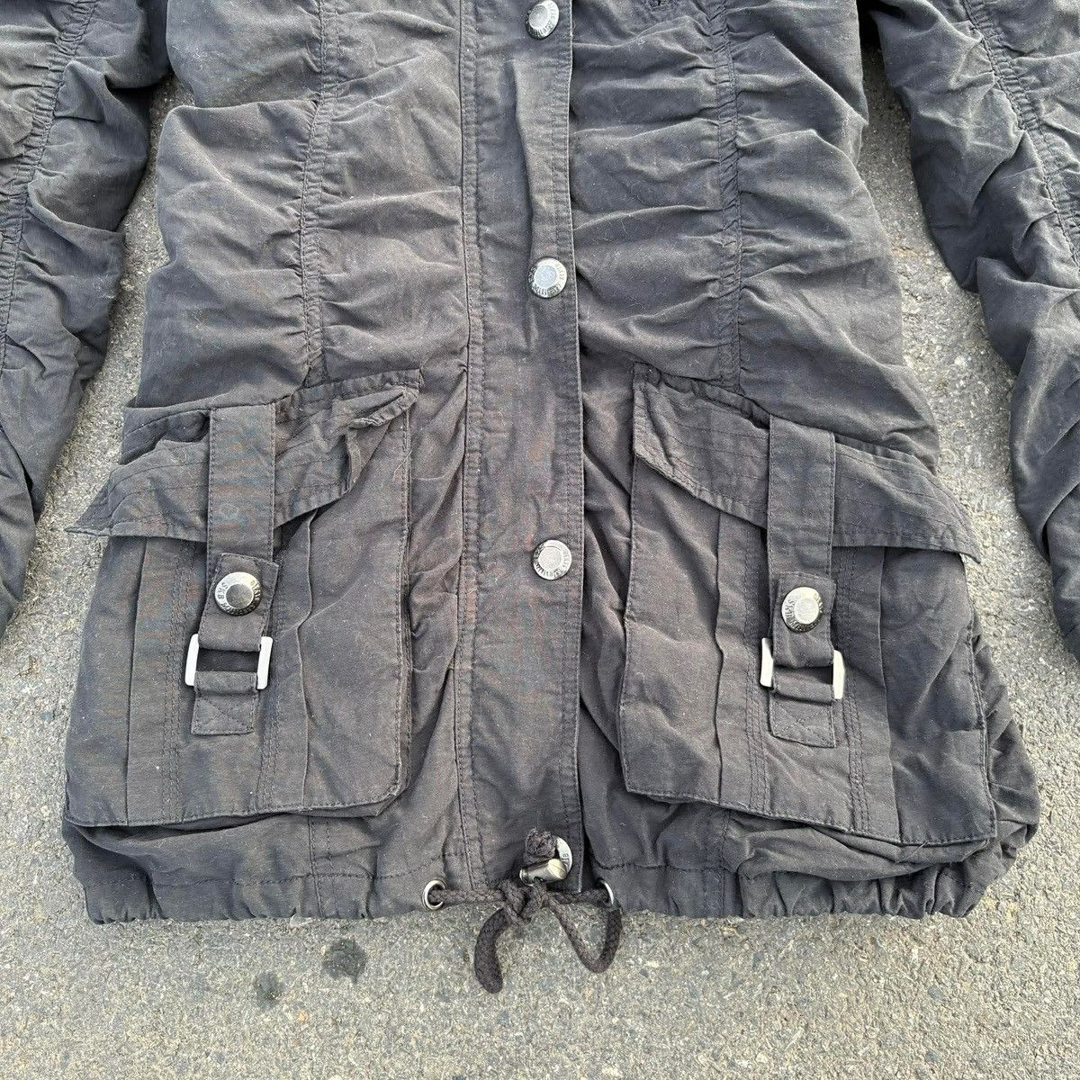 Japanese Brand Feeling Goods Military Parka Jacket Black Y2K Utility Hooded Size S / US 4 / IT 40 - 2 Thumbnail