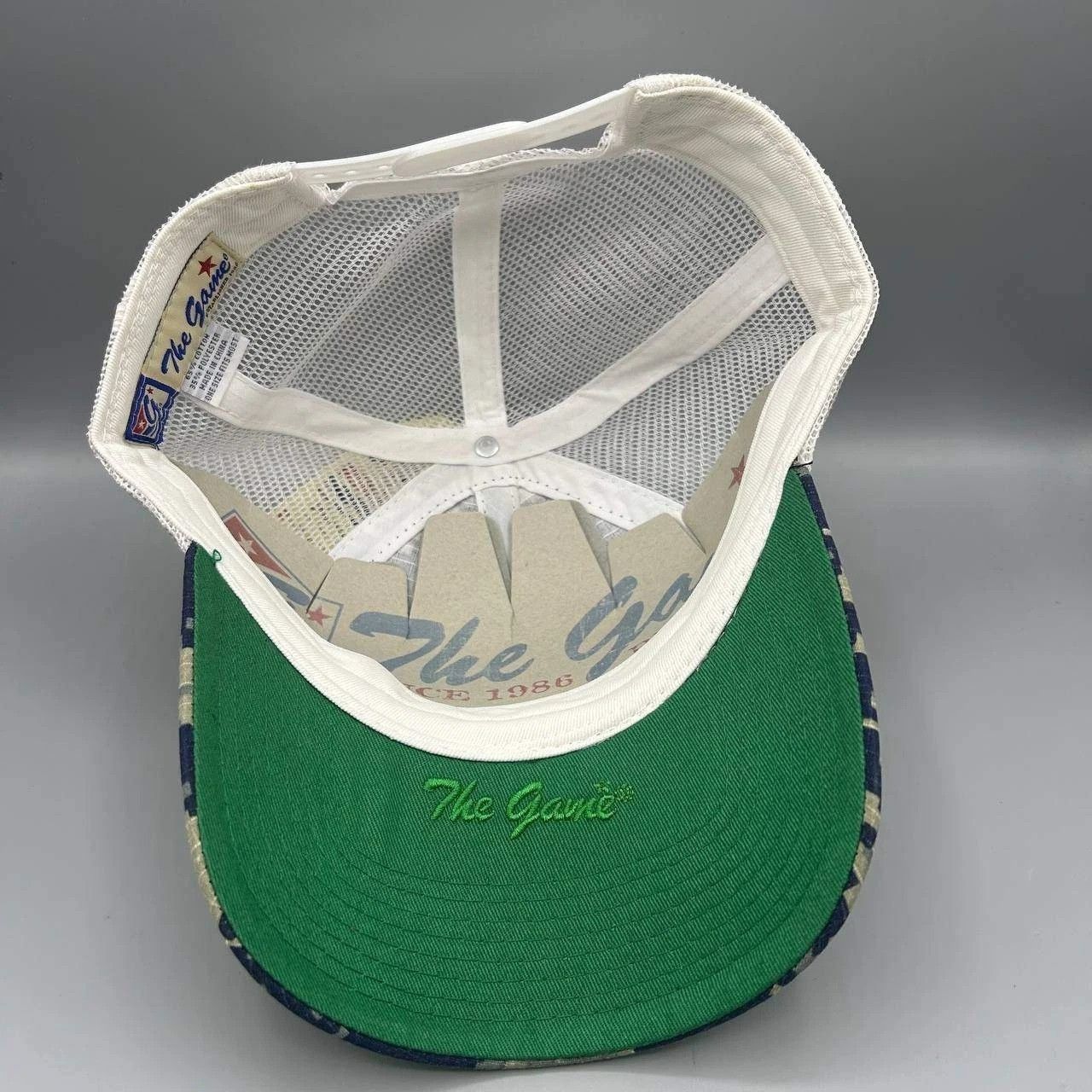 The Game Vintage Reno Aces Trucker Hat Men Blue Camo MiLB Snap Back Size ONE SIZE - 2 Thumbnail