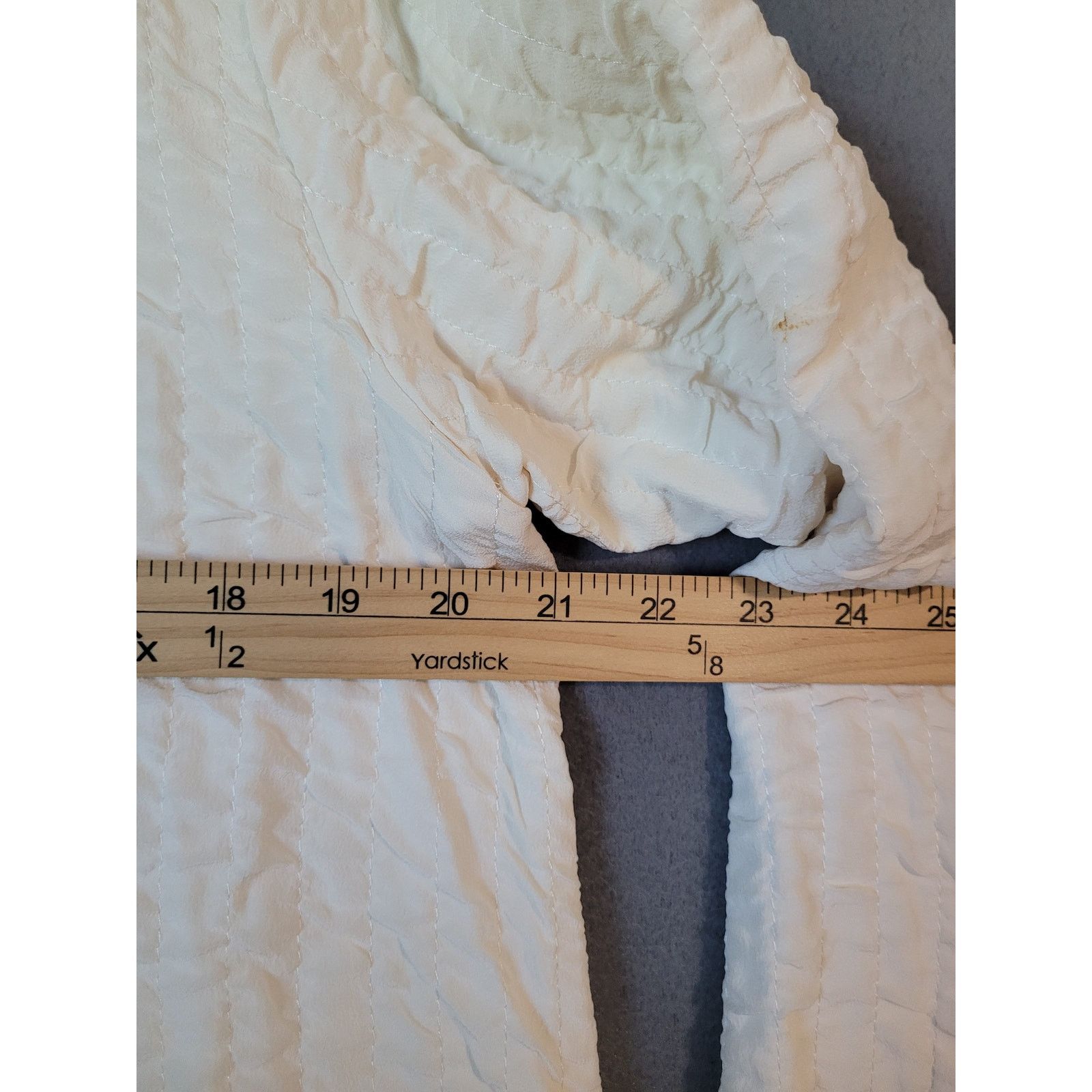 Eileen Fisher Eileen Fisher Silk Quilted Open Front Jacket – Ivory – M Size M / US 6-8 / IT 42-44 - 7 Thumbnail