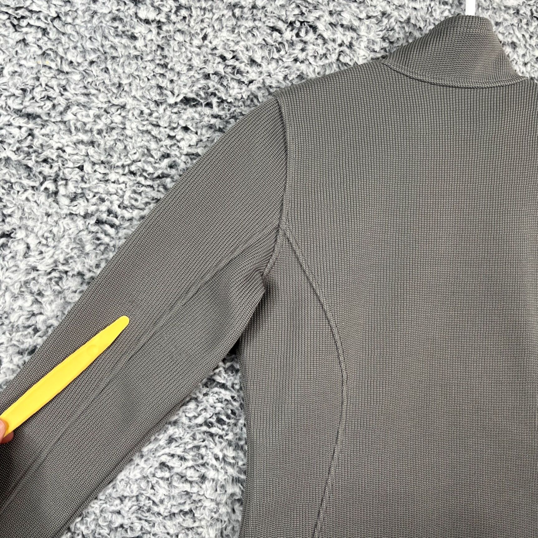Spyder Spyder Jacket Womens Medium Gray Knit Full Zip Slim Fit Pockets Lining: Fleece Poly Size L / US 10 / IT 46 - 4 Thumbnail