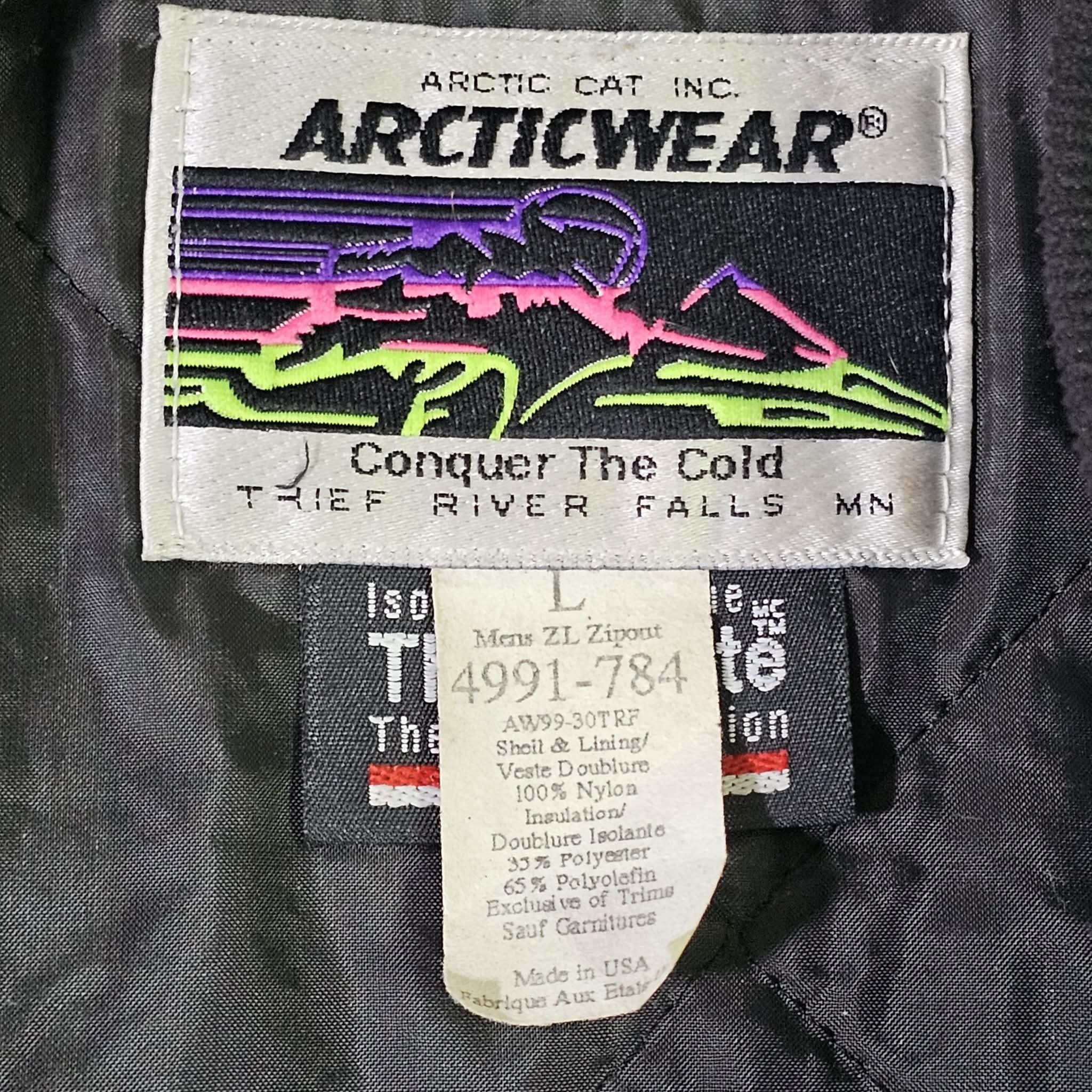 Artic Cat Vintage 90s Snow Mobile Bomber Jacket