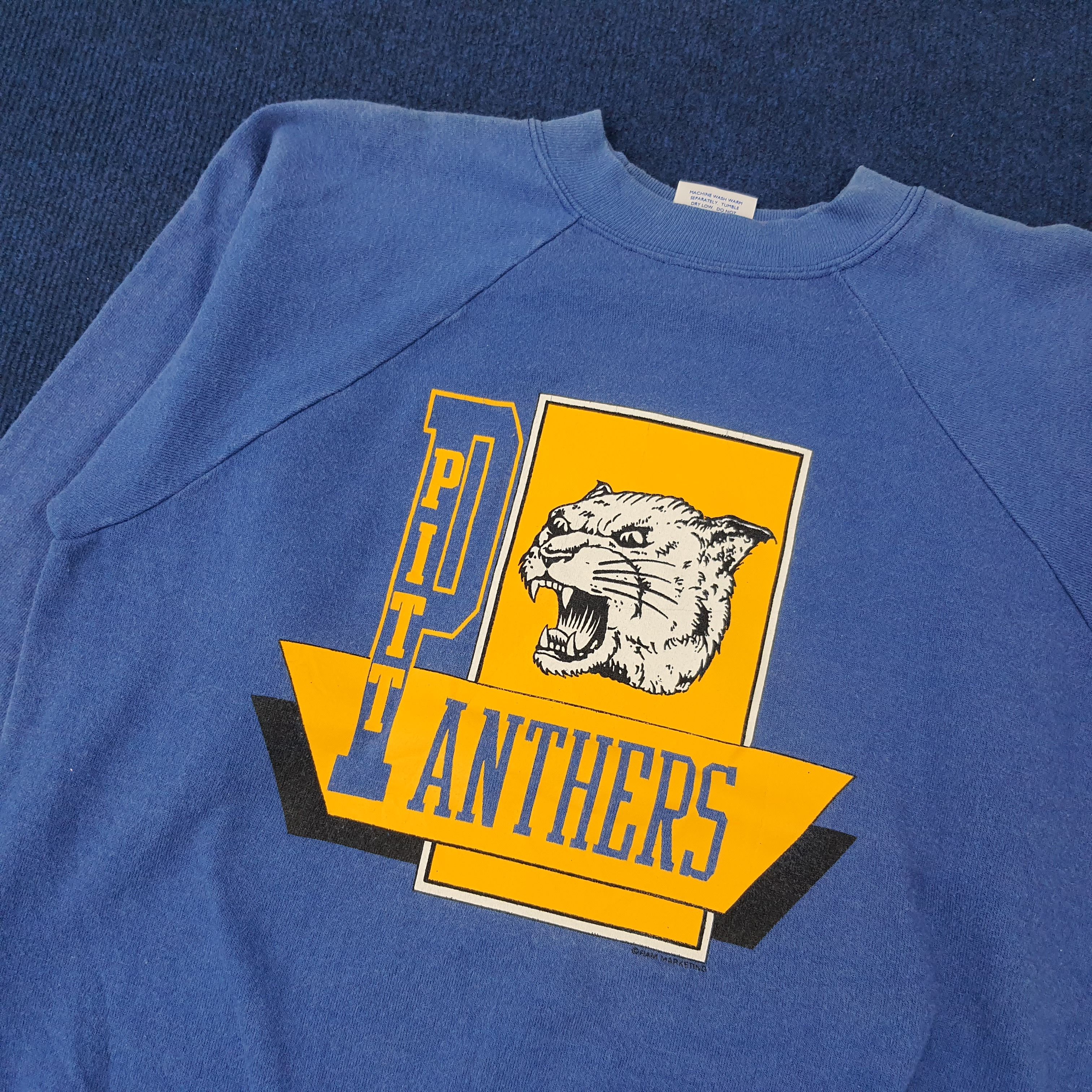 NFL × Vintage Vintage Pittsburgh Panthers Football NFL Sweatshirts Size US M / EU 48-50 / 2 - 2 Thumbnail