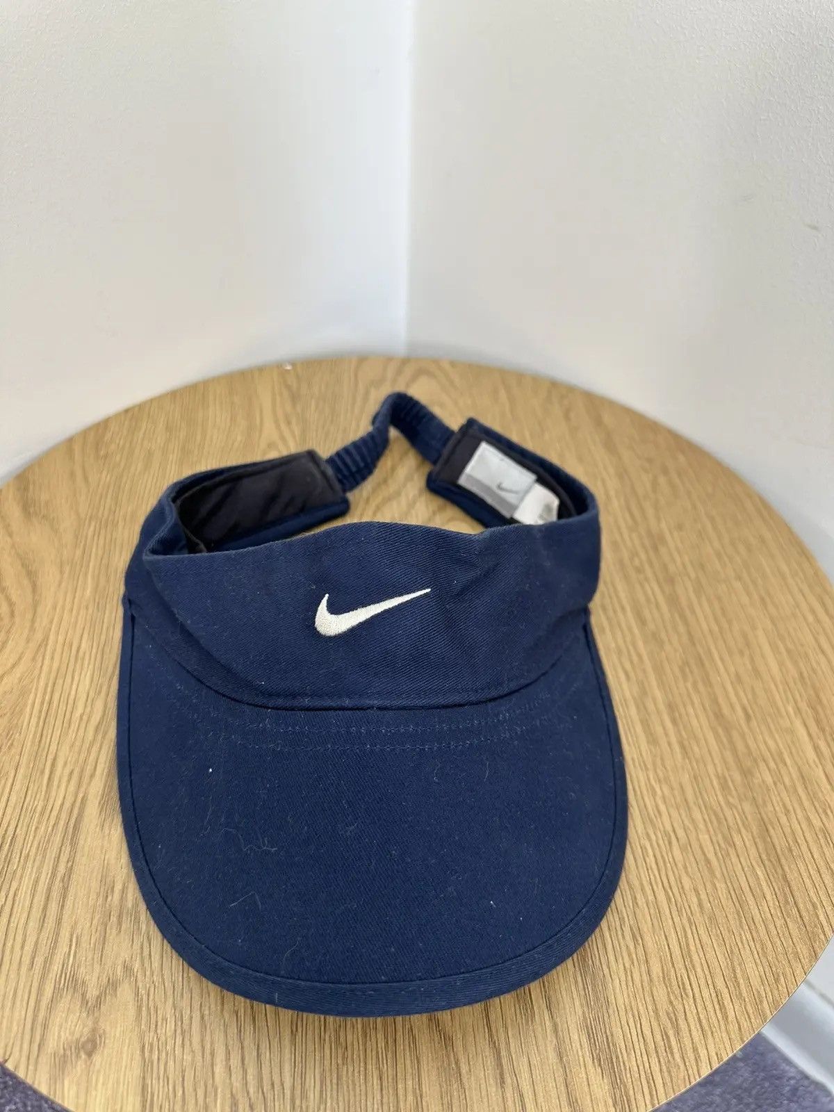 Nike × Vintage Vintage Nike Y2K Retro Hype Swoosh Visor Cap Hat Size ONE SIZE - 3 Thumbnail