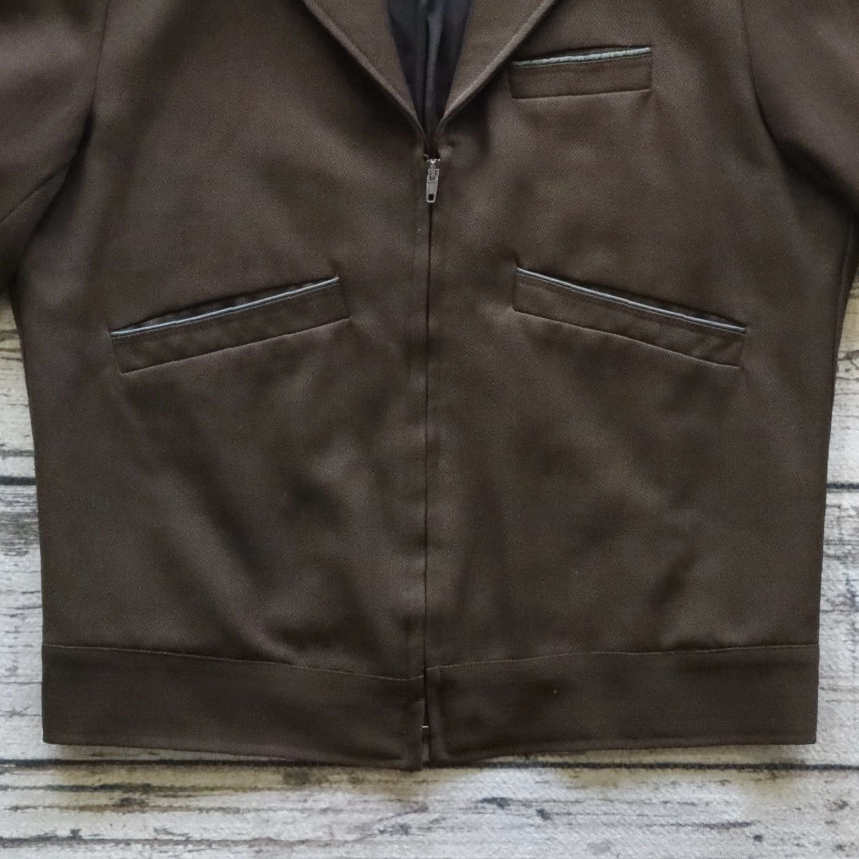 Vintage VINTAGE Muni San Francisco Bus Operator Jacket Caleb V. Smith Size 40 L Brown Men Jacket Size US XXS / EU 40 - 3 Thumbnail