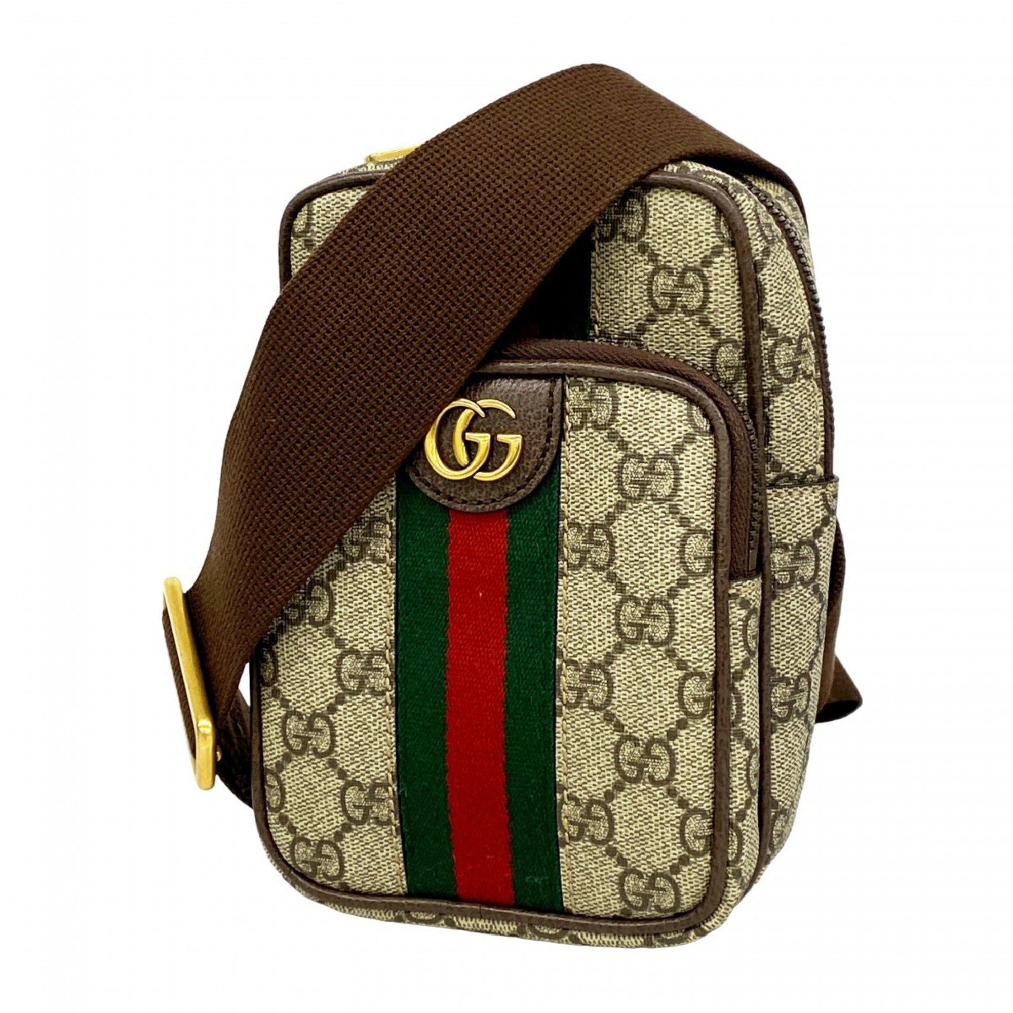 Gucci Shoulder Bag Ophidia 752565 Brown Women's