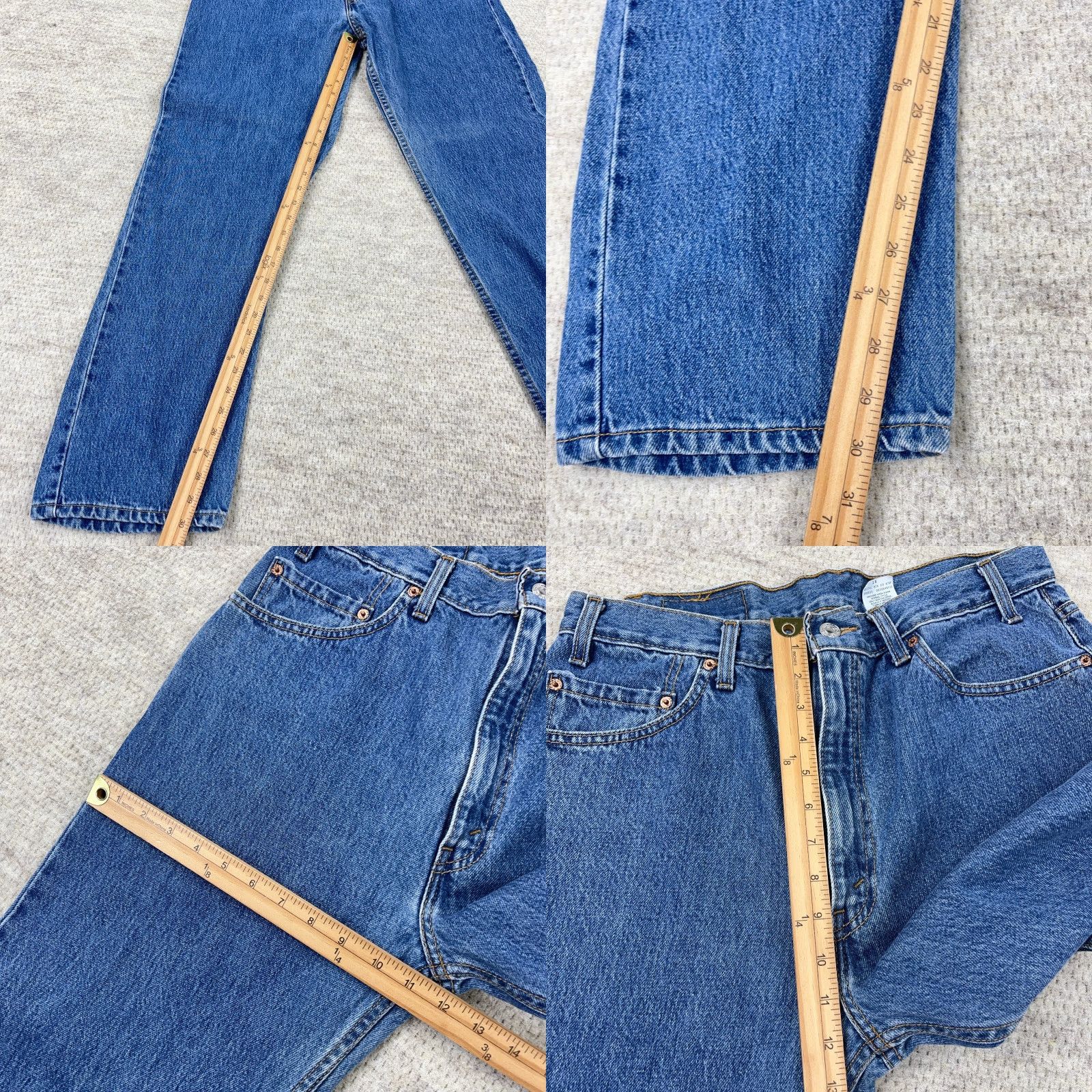 Levi's VINTAGE Levi's 505 Jeans Men 36x30 Straight Leg Regular Fit Medium Wash 90s Classic Blue Size US 36 / EU 52 - 8 Thumbnail