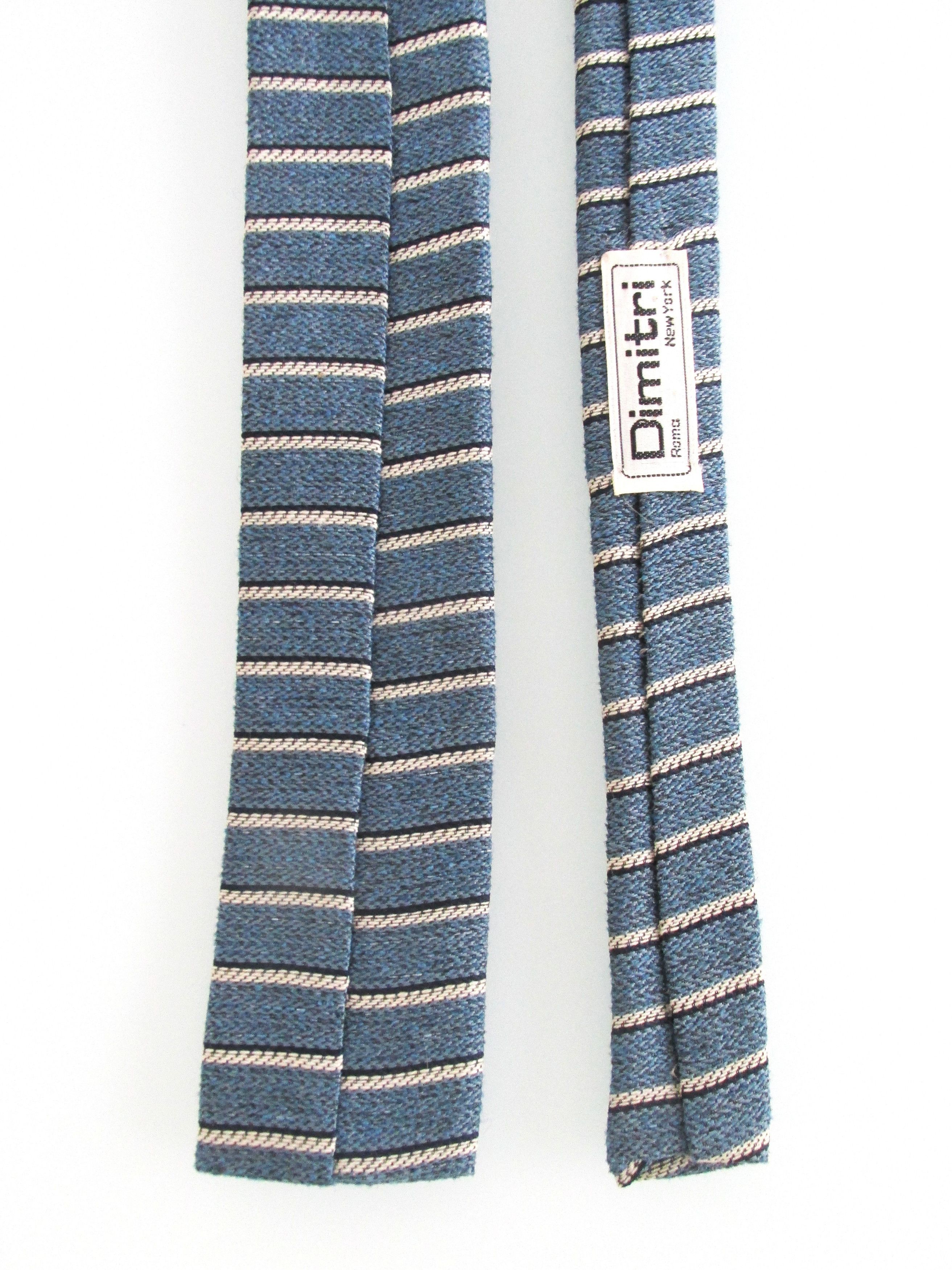 Vintage Dimitri Flat/Square Bottom Vintage Men's Tie Size ONE SIZE - 4 Thumbnail