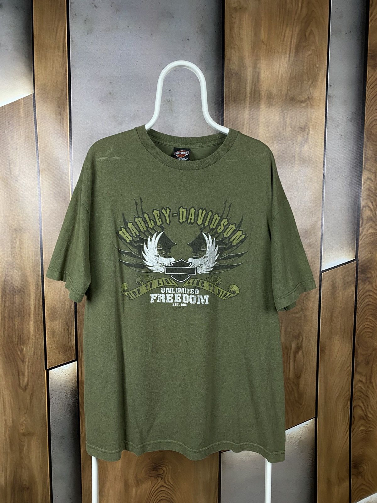 Harley Davidson 🇺🇸Vintage 2004 T-Shirt Harley Davidson Atlantic Country Tee🇺🇸 Size US XL / EU 56 / 4 - 1 Thumbnail