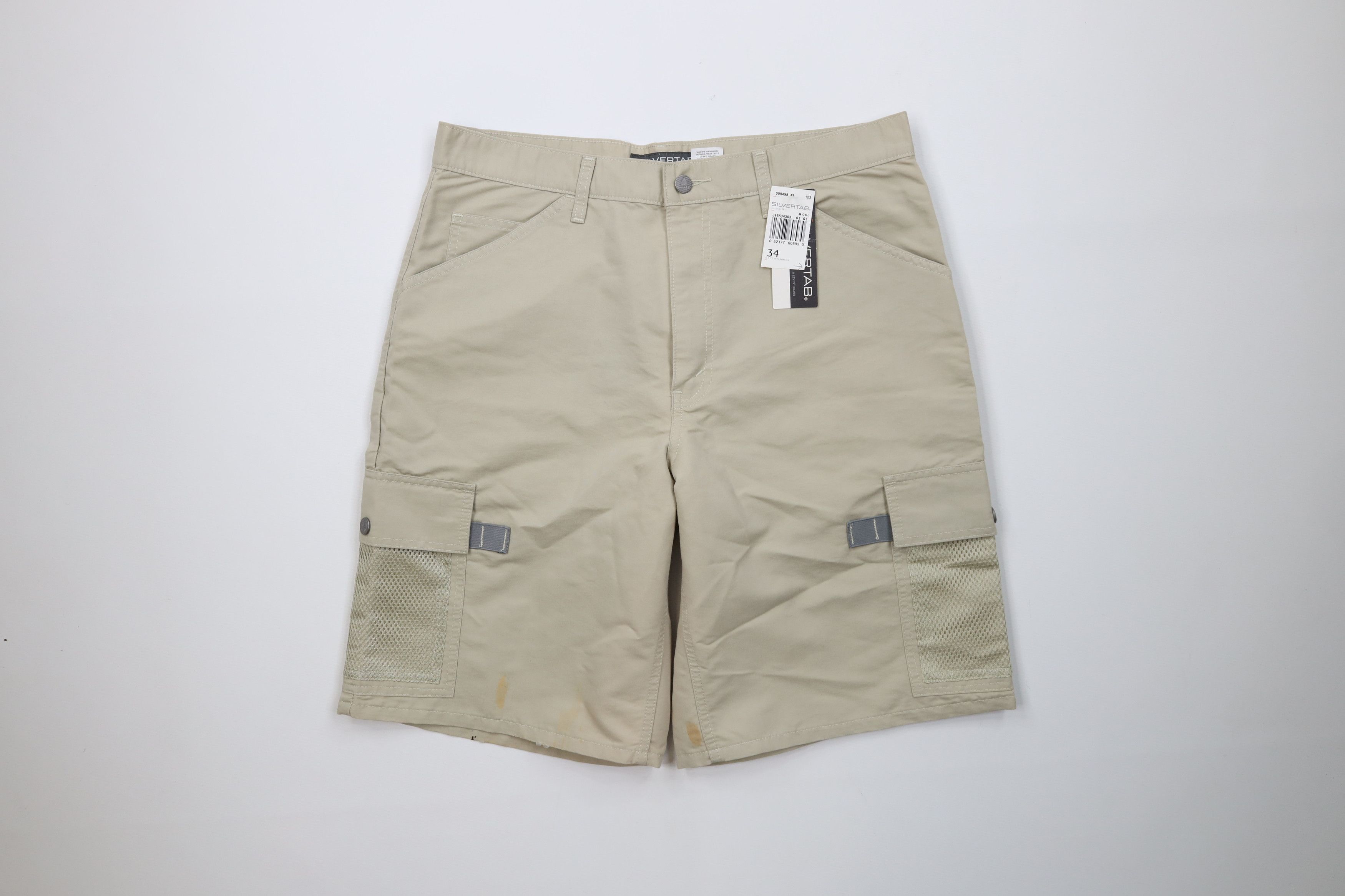 Levi's Deadstock Vintage 90s Levis SilverTab Pocket Cargo Shorts Size US 34 / EU 50 - 1 Thumbnail
