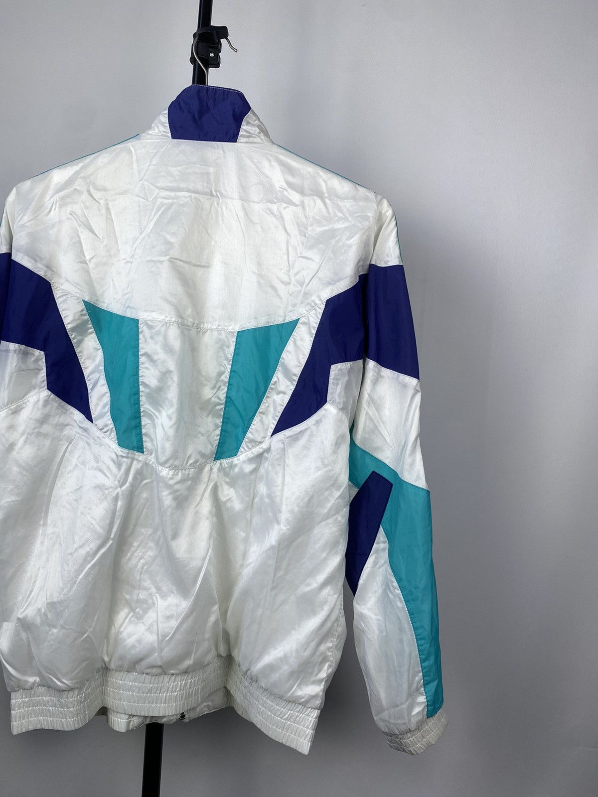 Adidas × Vintage Vintage Adidas Nylon Track Full Zip Y2K Jacket Size US M / EU 48-50 / 2 - 11 Thumbnail