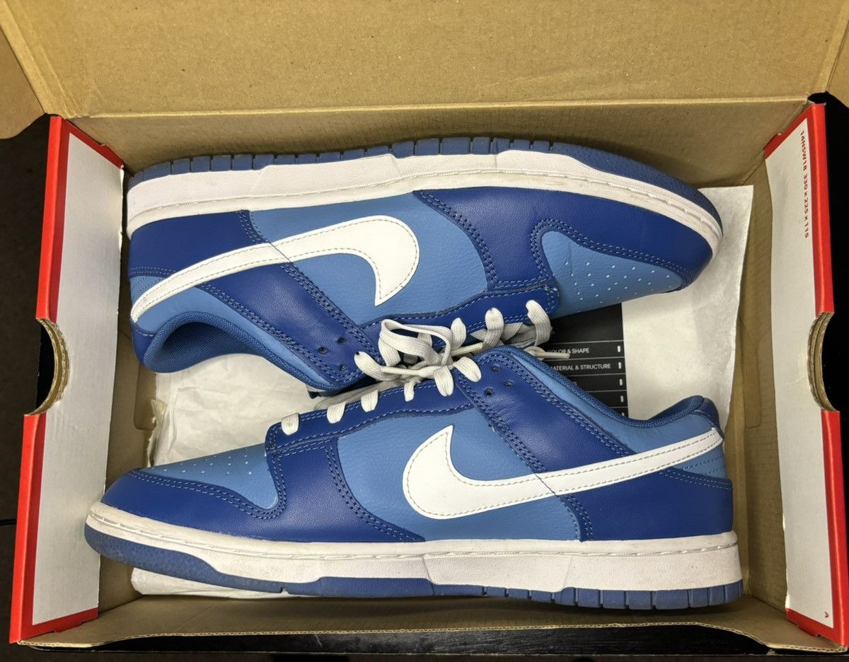 Nike Dark Marina Blue Dunks Low Size US 11 / EU 44 - 3 Thumbnail