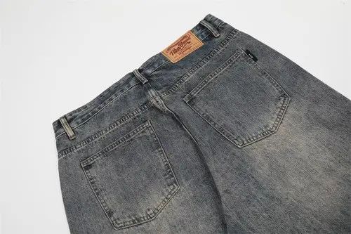 VIBE American retro all-match washed distressed jeans Size US 34 / EU 50 - 5 Thumbnail