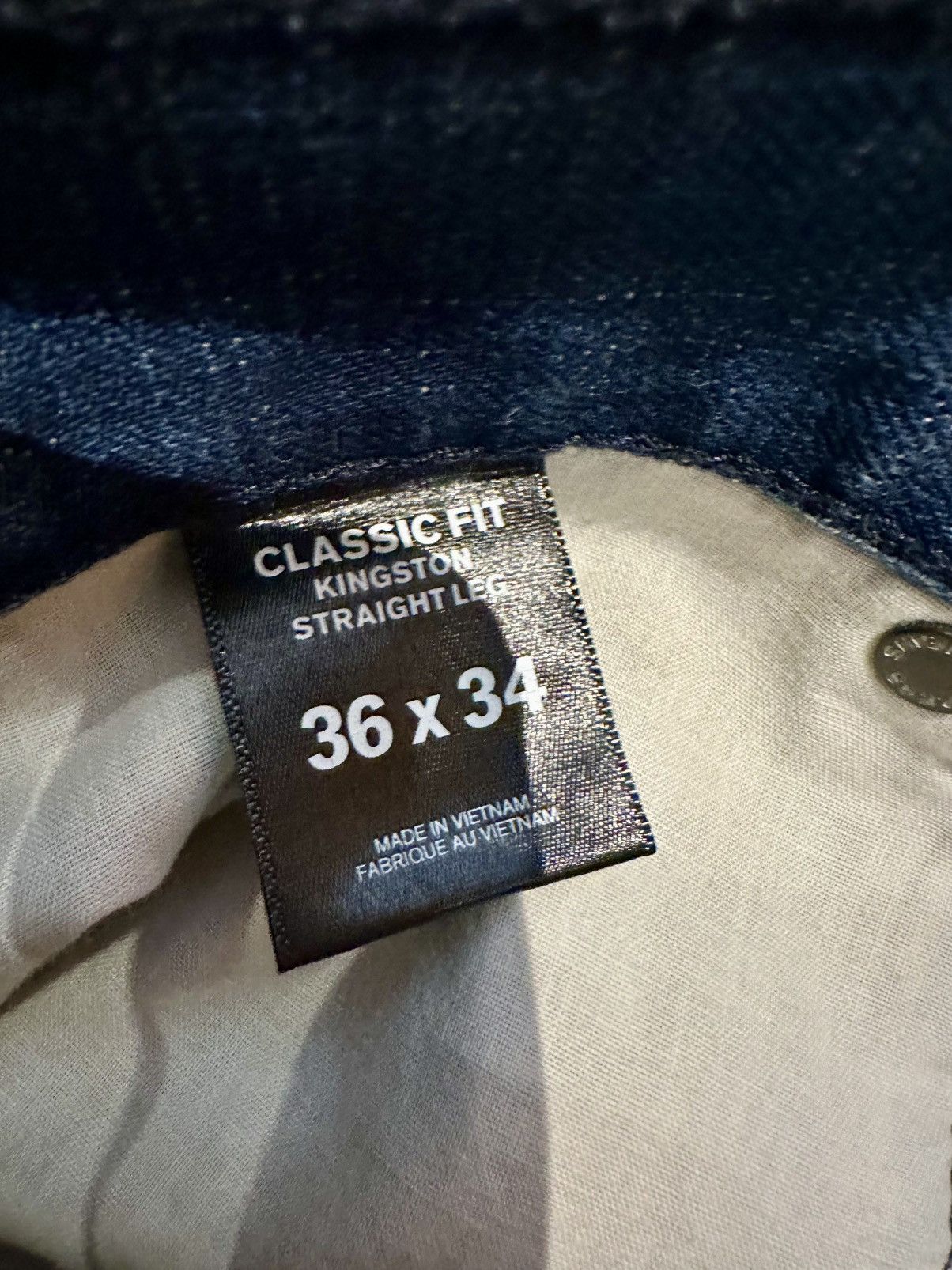 Express Men’s faded light blue denim jeans Size US 36 / EU 52 - 5 Thumbnail
