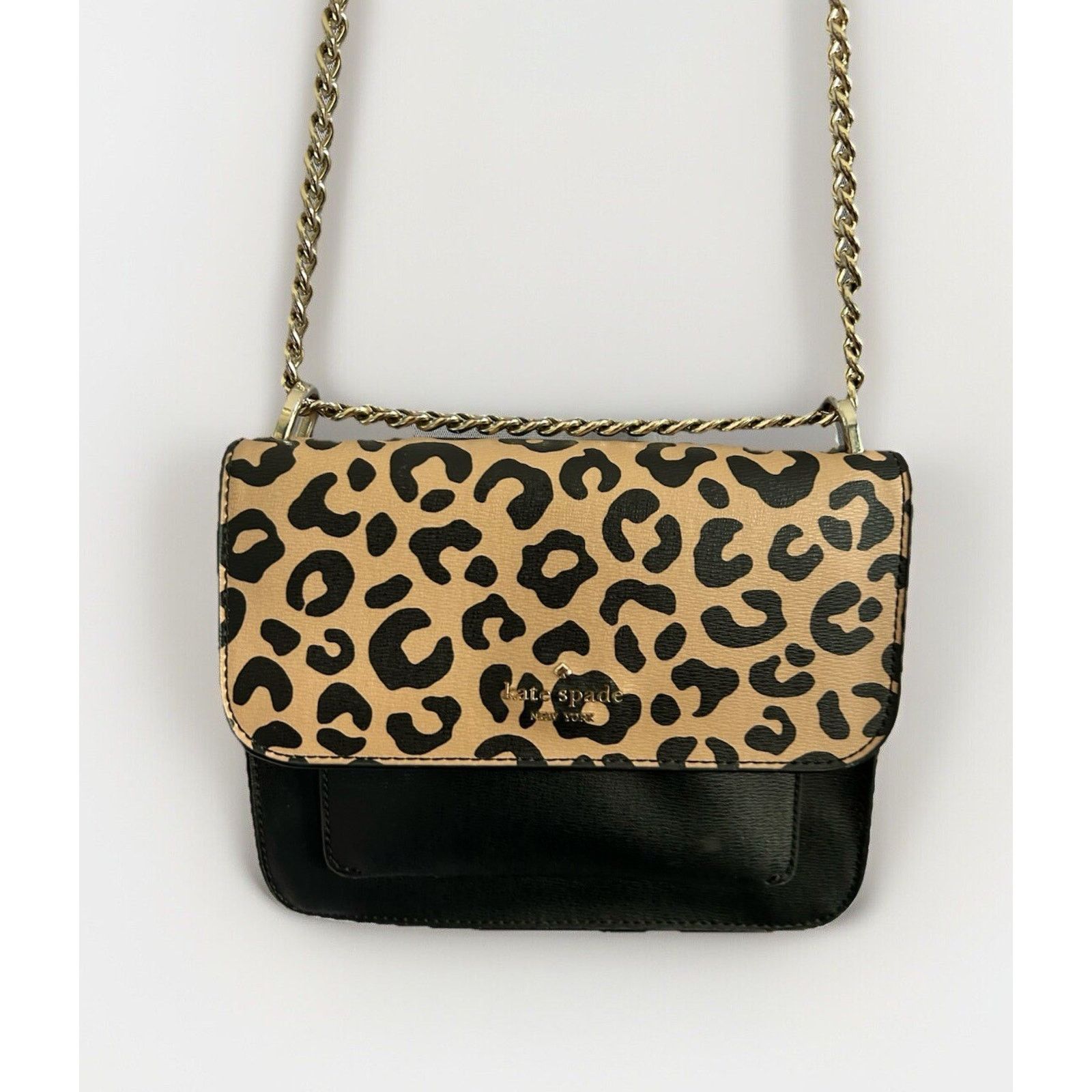 Kate Spade Kate Spade Leopard Print Leather Remi Crossbody Bag Black Size ONE SIZE - 3 Thumbnail