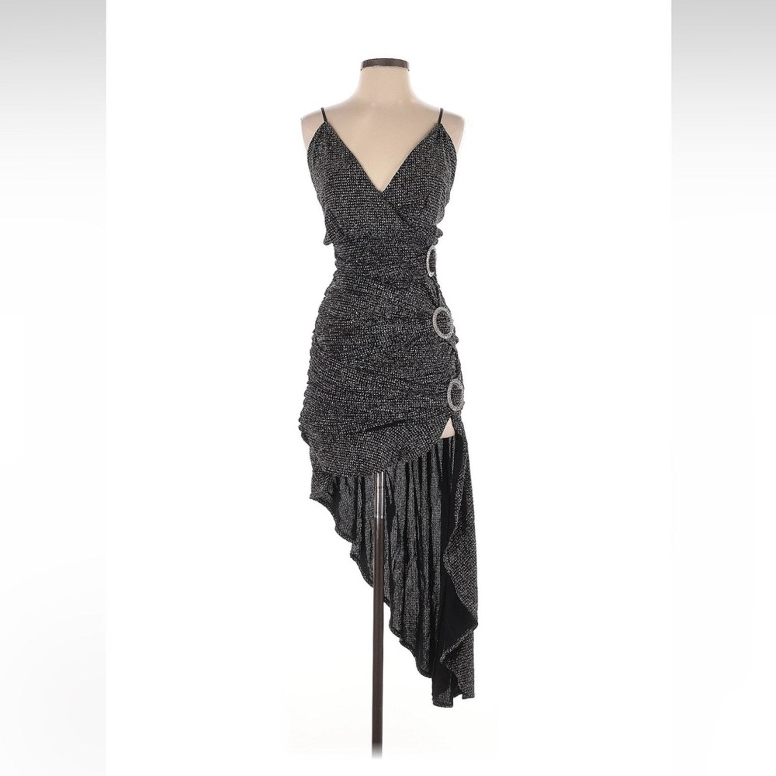 For Love & Lemons For Love & Lemons Margaux Glitter Maxi Dress - Size XS Size XS / US 0-2 / IT 36-38 - 2 Thumbnail