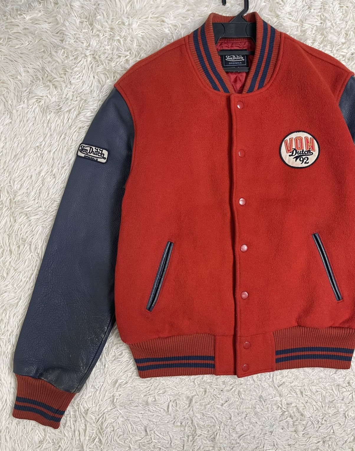 Von Dutch Von Dutch Lambskin/wool Varsity Jacket embroidery Size US XL / EU 56 / 4 - 4 Thumbnail