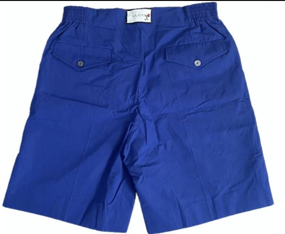 Gucci Gucci Heavy Cotton Popeline W/EMB Blue Print shorts Size US 36 / EU 52 - 2 Thumbnail