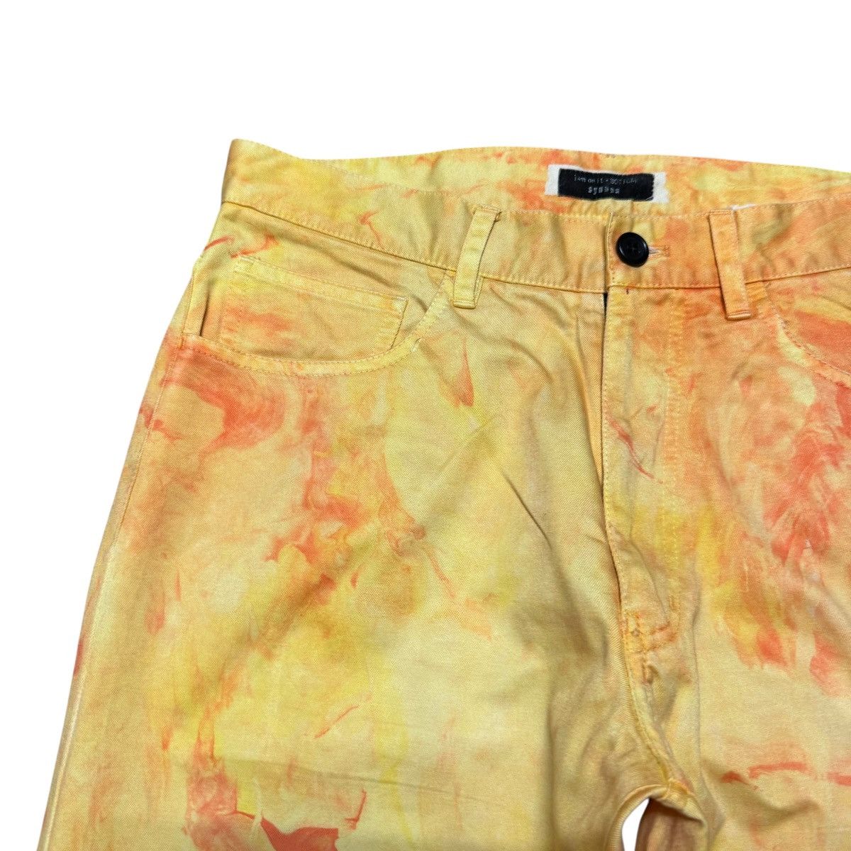 Japanese Brand Vintage SYNAPS Denim Painted Bleach Jeans Size US 31 - 4 Thumbnail