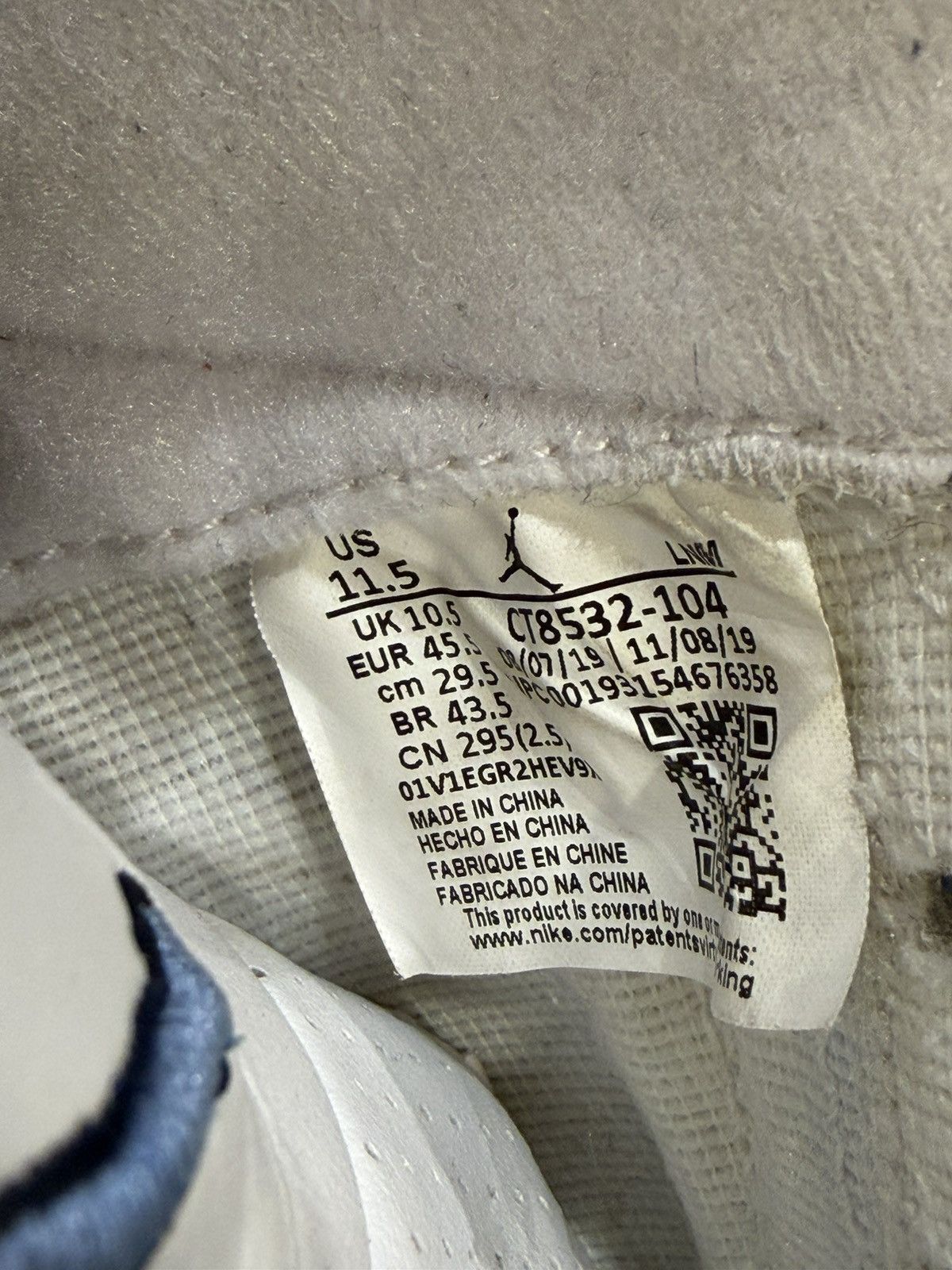 Jordan Brand Jordan 3 Retro ‘UNC (2020)’ Size US 11.5 / EU 44-45 - 8 Thumbnail