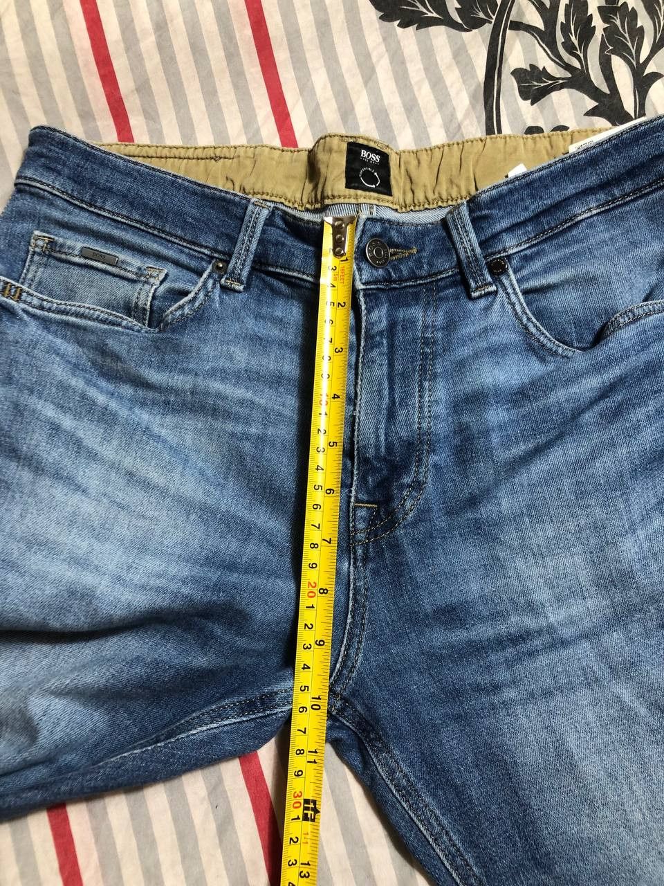 Hugo Boss × Japanese Brand Crazy Crash Dirty Baggy Faded Jean Japan Avant Garde Style Size US 32 / EU 48 - 5 Thumbnail