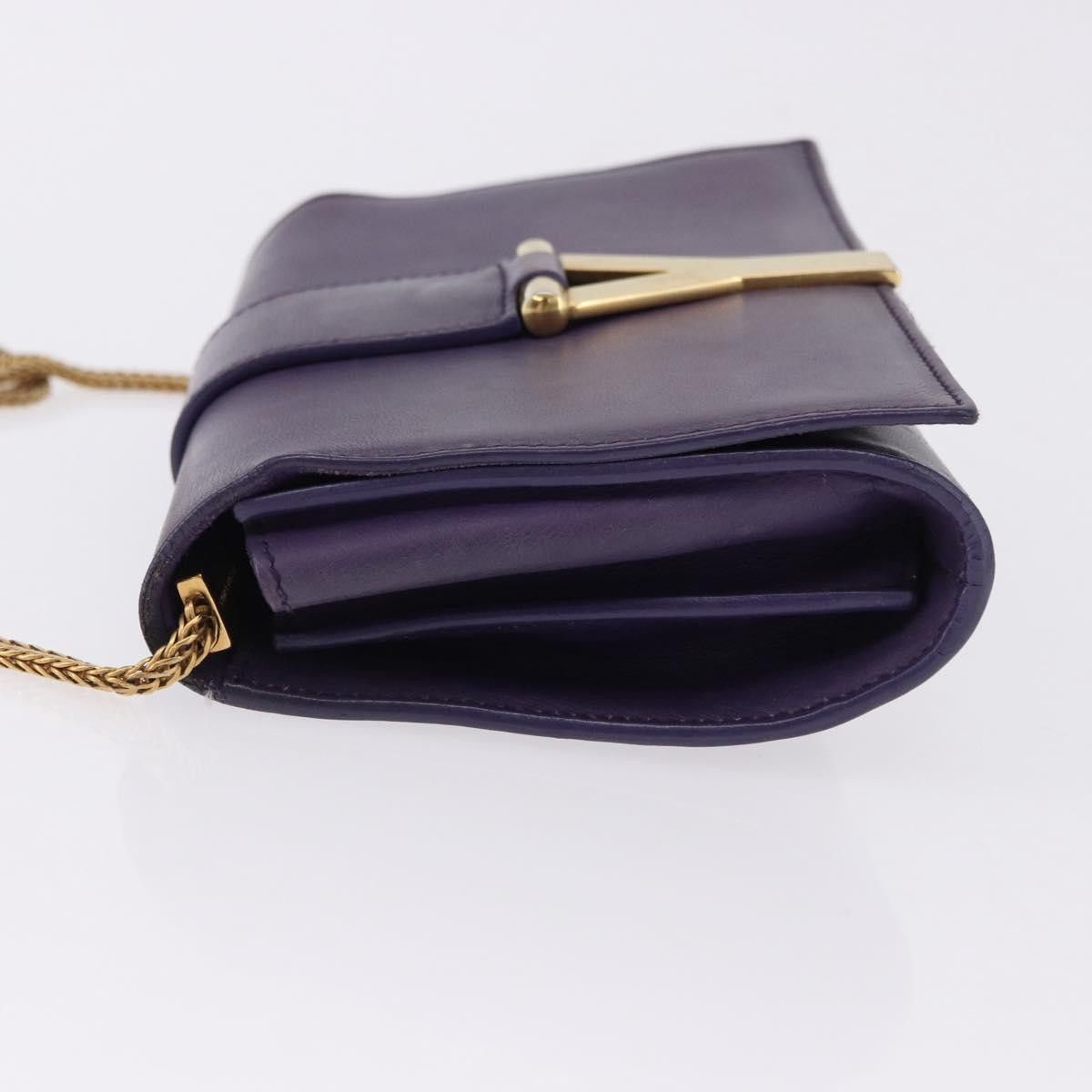 Saint Laurent Paris SAINT LAURENT Classic Y Line Chain Satchel Small Bag Leather Size ONE SIZE - 5 Thumbnail