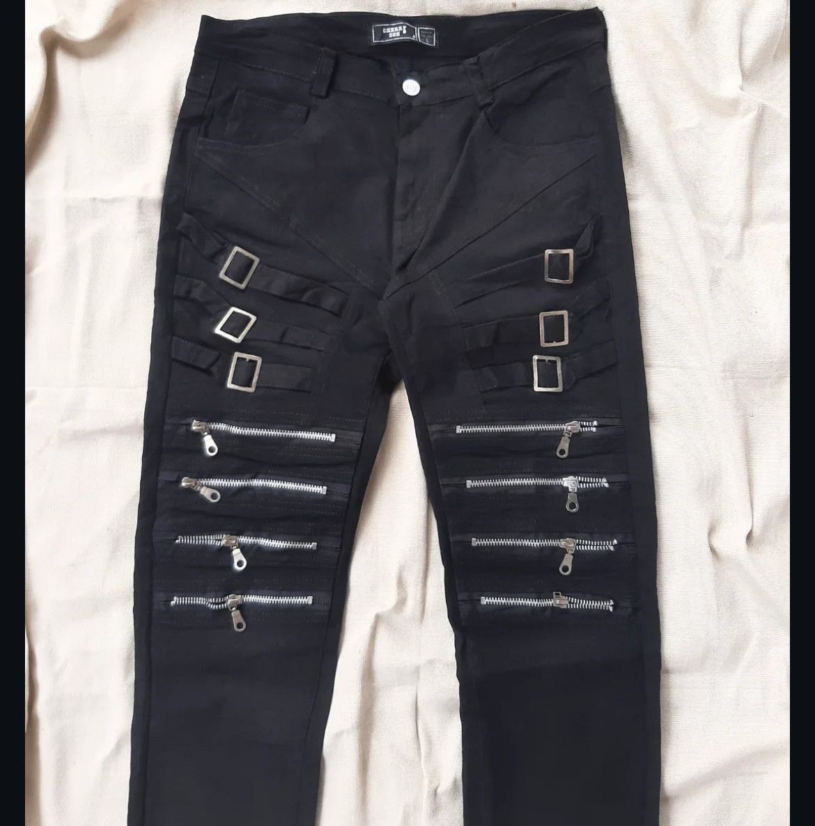 Japanese Brand 2000s Cherry If Six Bondage Punk 14th Kmrii Jeans y2k Lgb Size US 30 / EU 46 - 3 Thumbnail