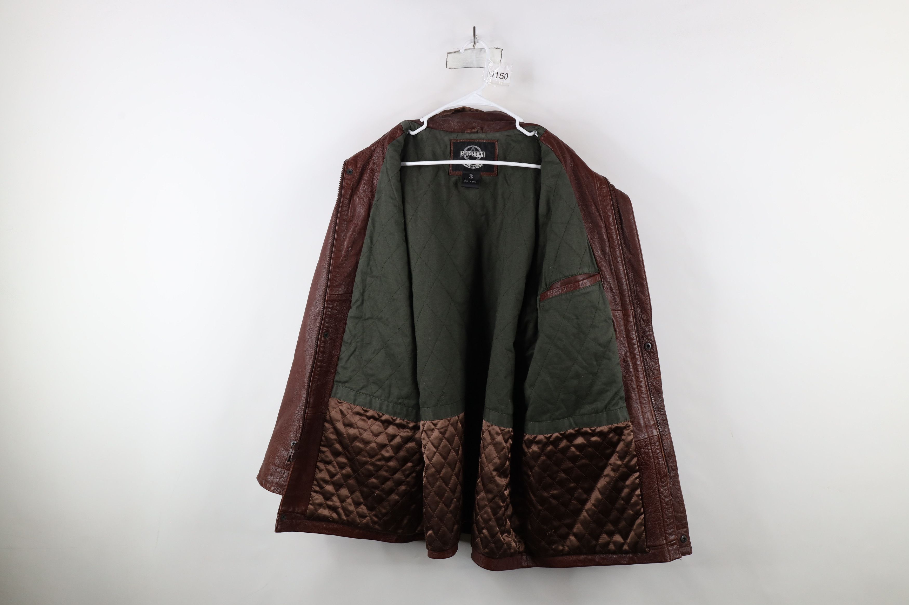Vintage Vintage 90s Streetwear Quilted Leather Chore Barn Jacket Size US M / EU 48-50 / 2 - 9 Thumbnail
