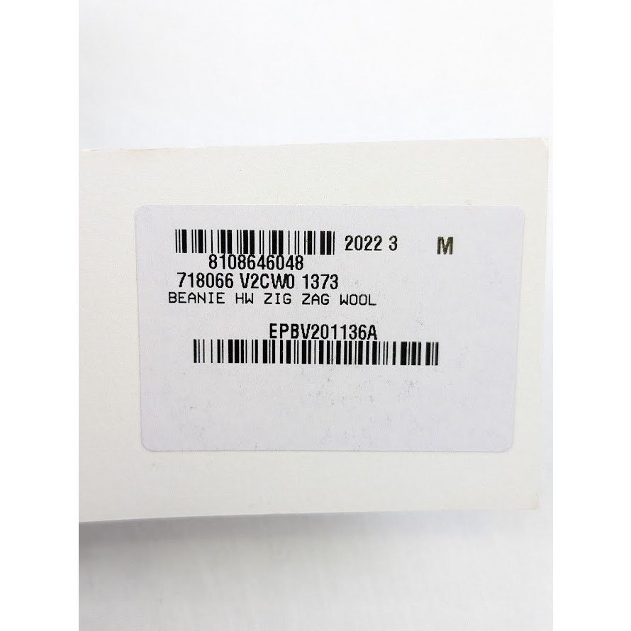 Bottega Veneta o1rshd1 Q:2/ Size: M /Dup/ Beanie Cap / Hat HW Zig Zag Wool Size ONE SIZE - 14 Thumbnail