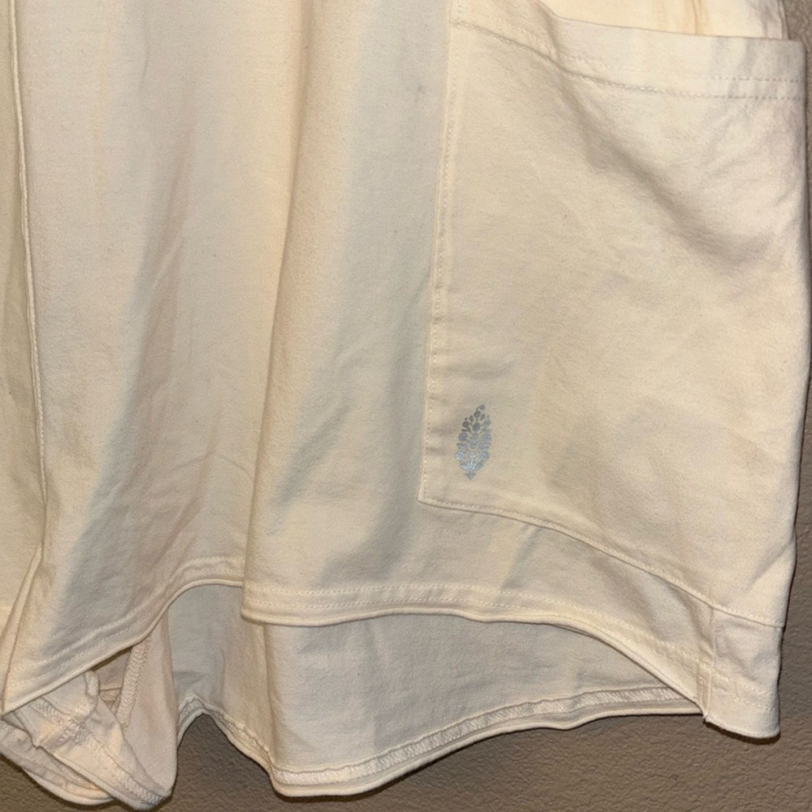 Free People NEW! FREE PEOPLE MOVEMENT Hot Shot Tee Romper Shorts S Ivory Size 27" / US 4 / IT 40 - 4 Thumbnail