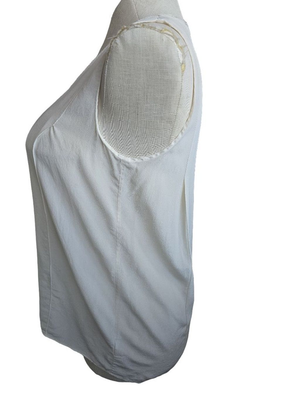 Vince Women's Vince White Sleeveless V-Neck Tank Top M Size M / US 6-8 / IT 42-44 - 2 Thumbnail