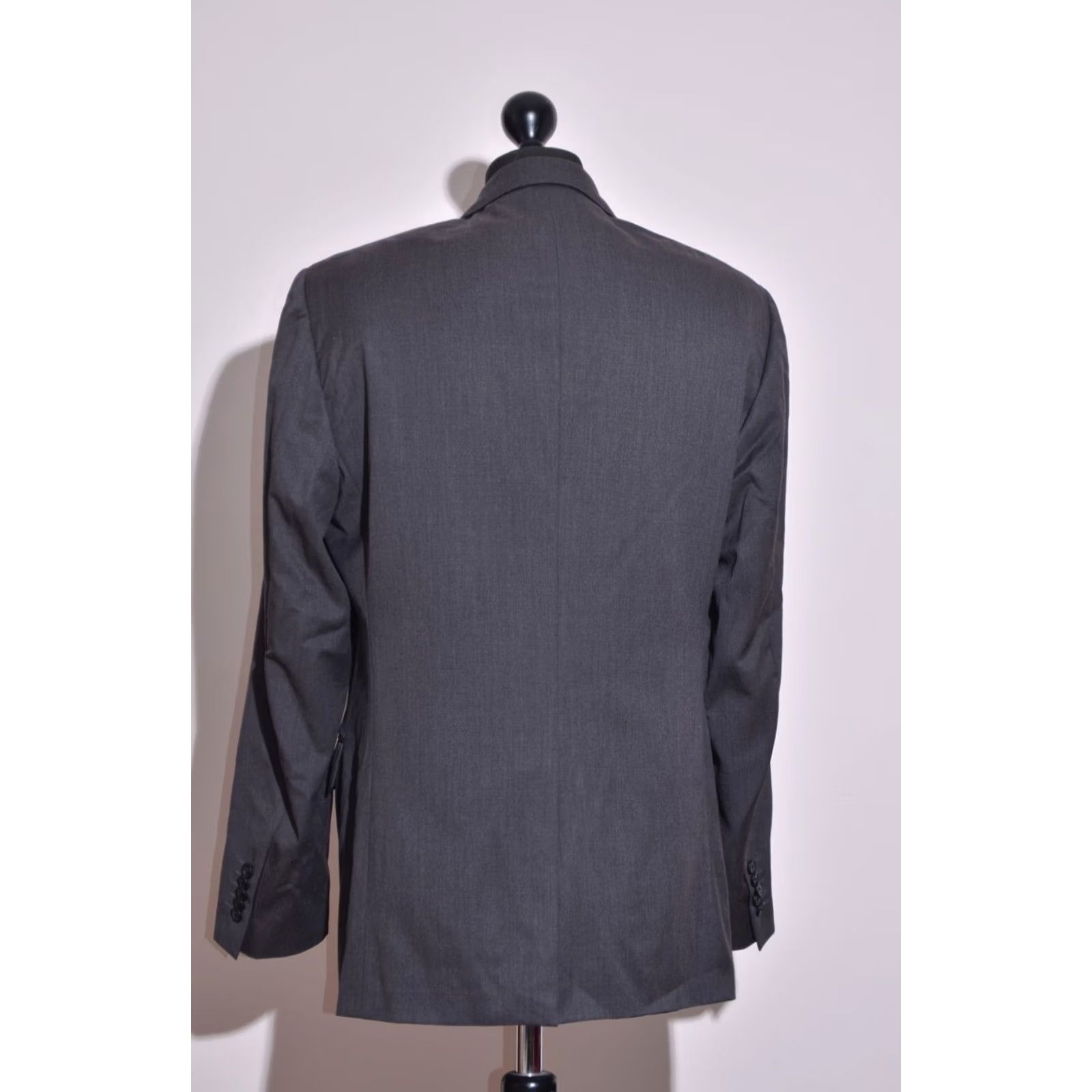 Corneliani Corneliani Blazer Mens Wool Grey 44 Regular Button Single-Breasted 120s Overcoat Vintage No (EU54 UK44 US44) Size 44R - 4 Thumbnail