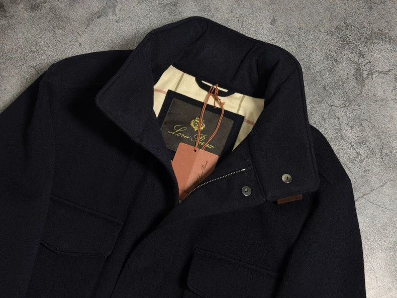 Loro Piana LORO PIANA Men's Traveller Woolen Jacket, dark blue Size US M / EU 48-50 / 2 - 4 Thumbnail