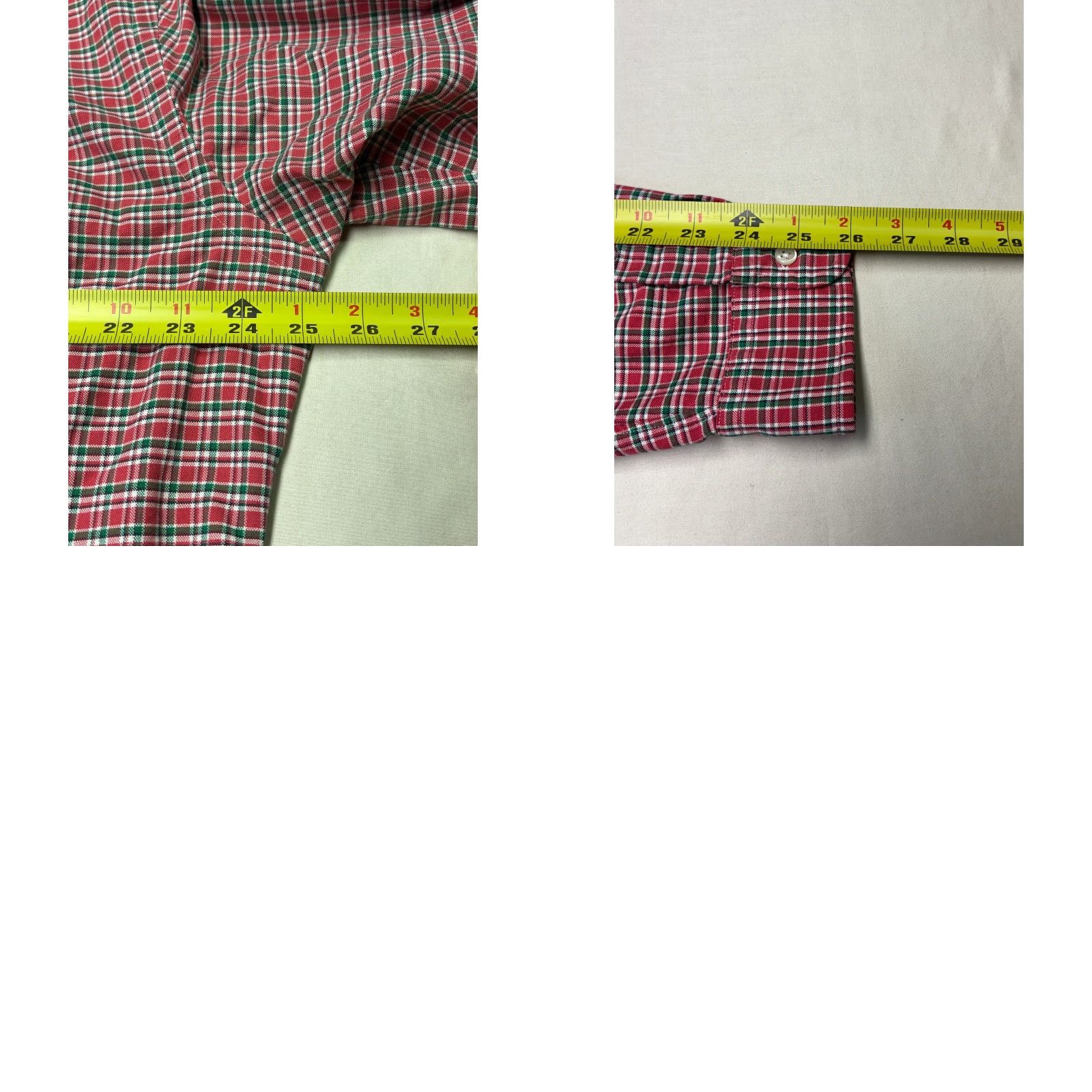 Ralph Lauren Ralph Lauren Mens XL Custom Fit Plaid Button-Down Shirt Red Green Cotton Long Size US XL / EU 56 / 4 - 8 Thumbnail
