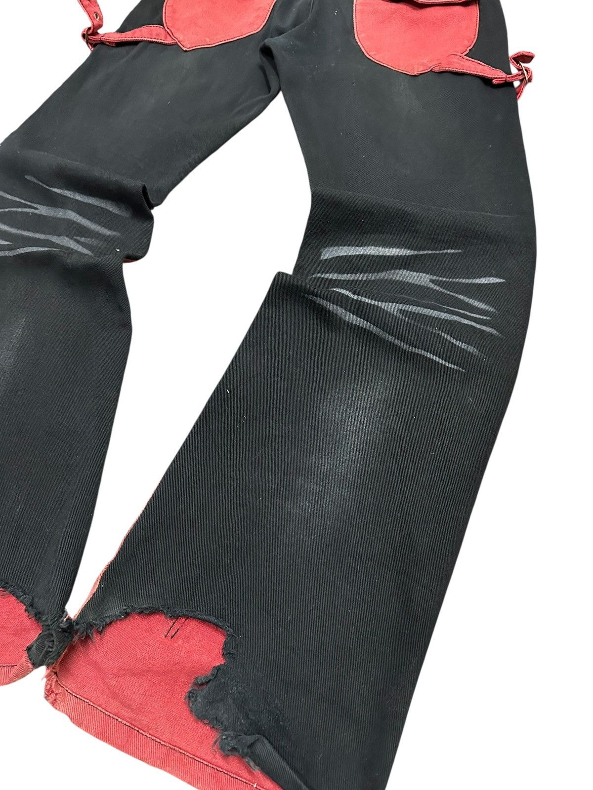 BERNINGS SHO Vintage Berning Sho Flare Original Distressed Punk Design Size US 34 / EU 50 - 10 Thumbnail