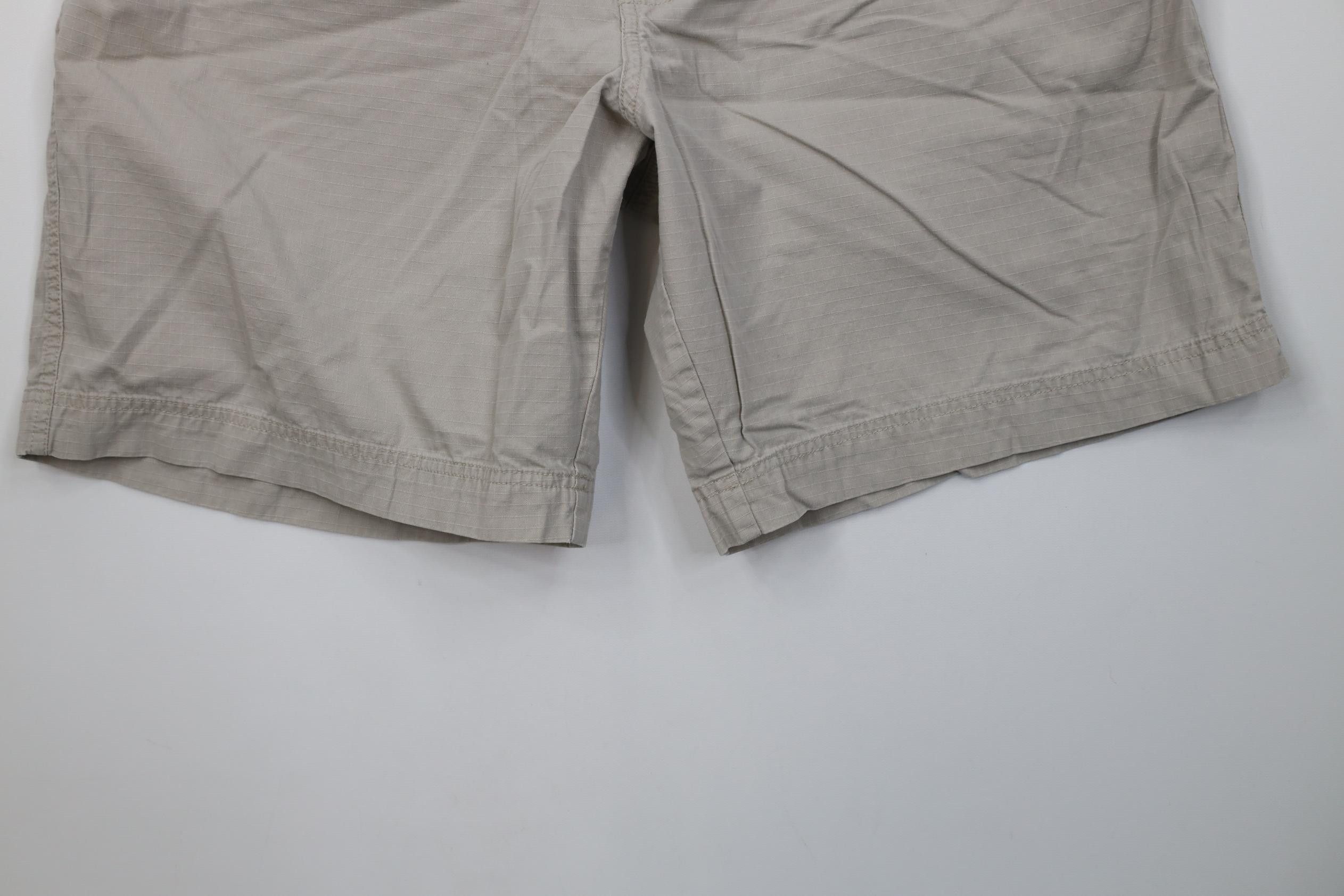 Gap Vintage Y2K 2001 Gap Belted Ripstop Above Knee Shorts Beige Size US 34 / EU 50 - 4 Thumbnail