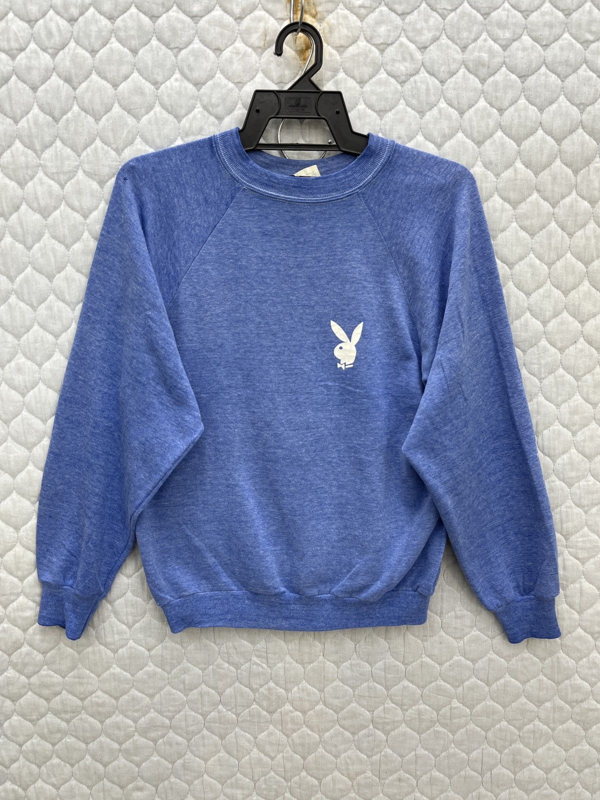 image of Steals VTG Playboy Sweatshirt in Blue, Men's (Size Medium)