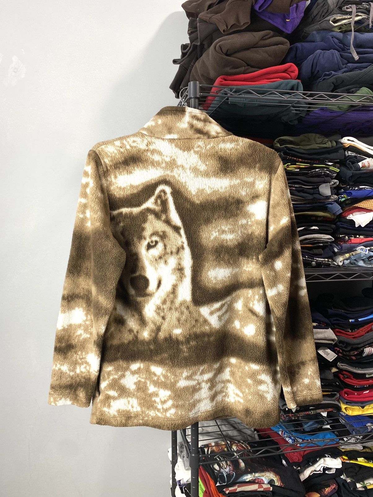 Other 90’s Vintage Wolf Fleece Jacket Vtg Hype Supreme Style Size S / US 4 / IT 40 - 8 Thumbnail