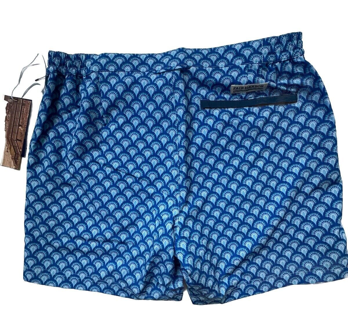 Designer Fair Harbor Sextant swim trunk 32 blue art deco geometric 6 Size US 32 / EU 48 - 4 Thumbnail