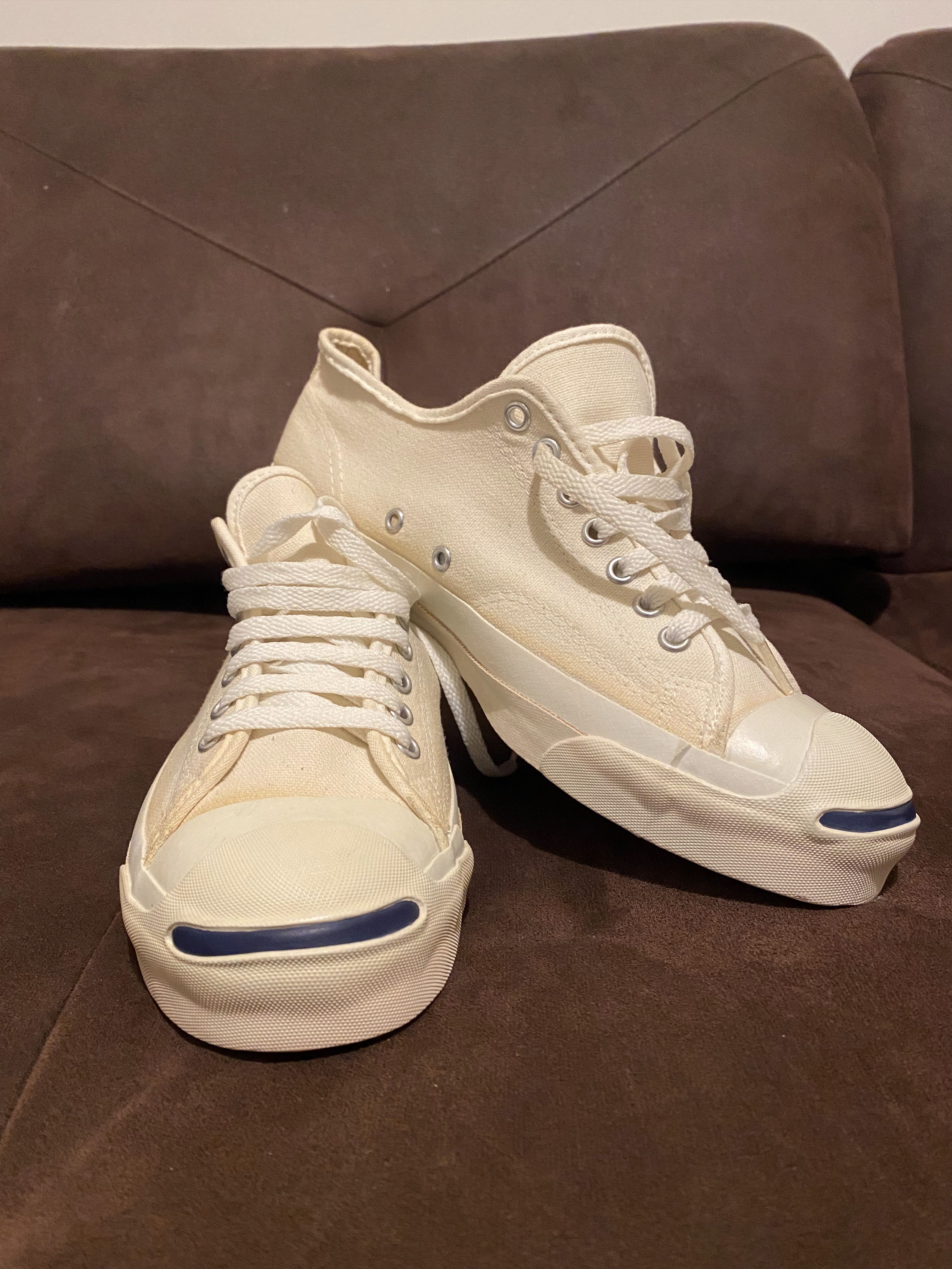 Converse Vintage 90s Converse Jack Purcell Made In USA Blue Smile Size US 8.5 / EU 41-42 - 2 Thumbnail