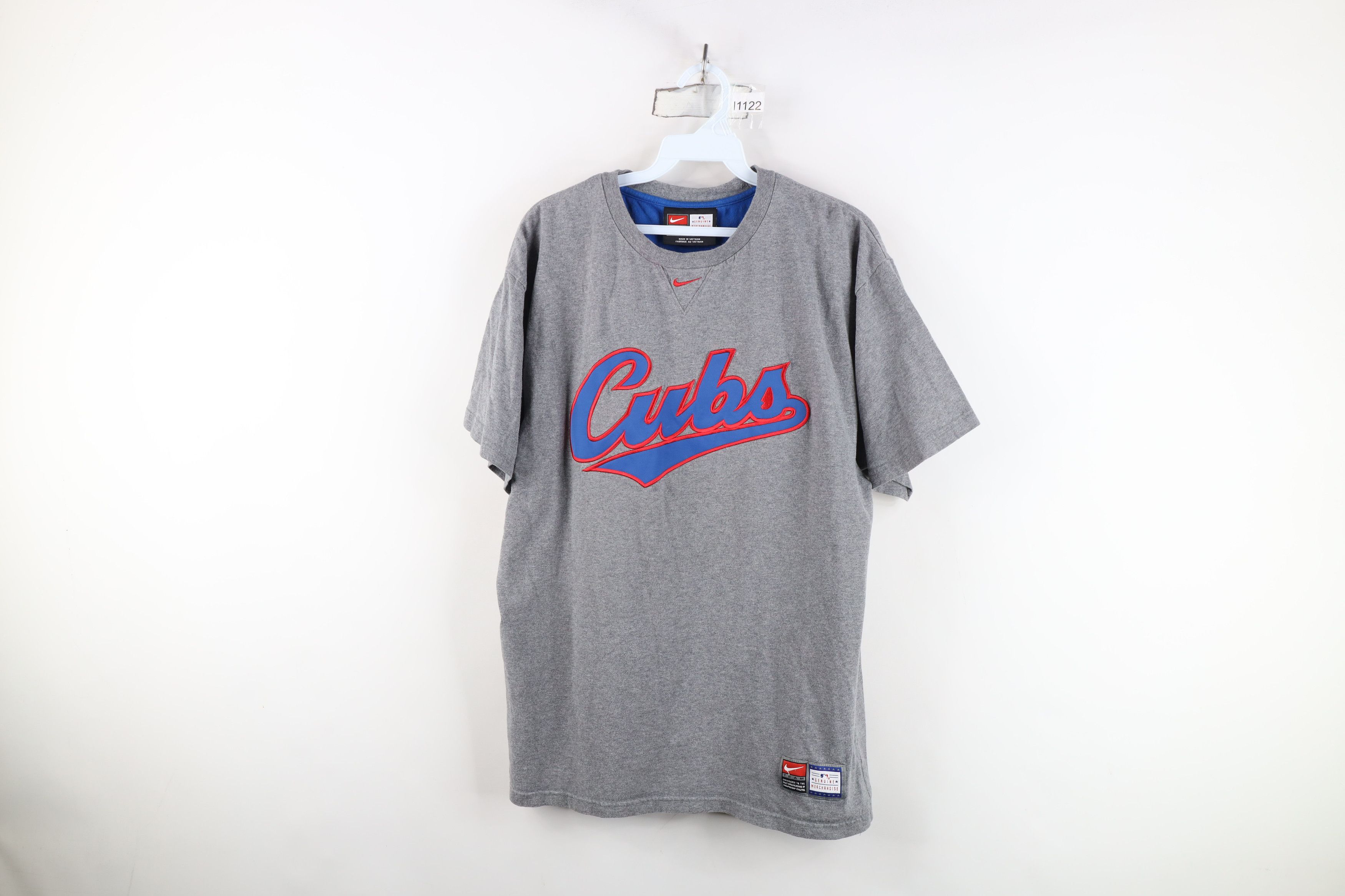 Nike Vintage Nike Swoosh Chicago Cubs Baseball T-Shirt Gray Size US M / EU 48-50 / 2 - 1 Thumbnail