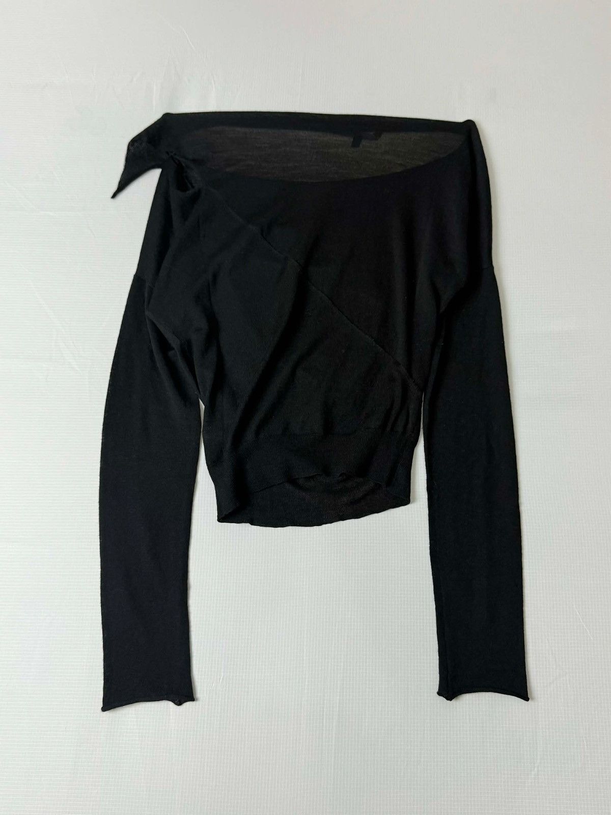 Gucci 2000’s Gucci by Tom Ford Shoulder Drop Mesh Long-Sleeve Size XS / US 0-2 / IT 36-38 - 2 Thumbnail