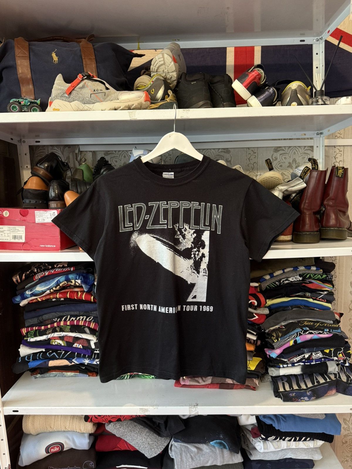 Band Tees Vintage Style Led Zeppelin 1969 UK Tour 2019 Remake T Shirt Size US M / EU 48-50 / 2 - 6 Thumbnail