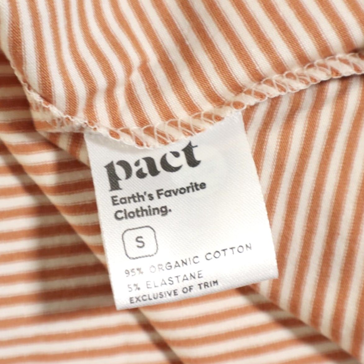Vintage Pact Dress Women's S A Line Organic Cotton Full Length Striped V-Neck Shirt Dress Size S / US 4 / IT 40 - 7 Thumbnail