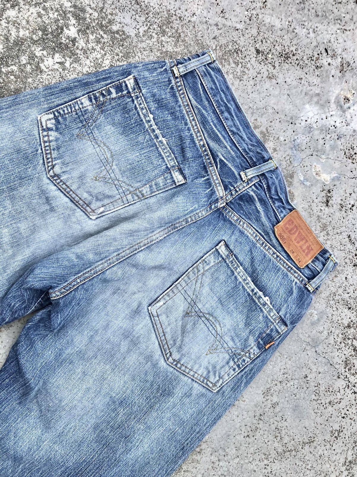 Edwin WIDE LEG SELVEDGE JEANS BY EDWIN Size US 28 / EU 44 - 8 Thumbnail