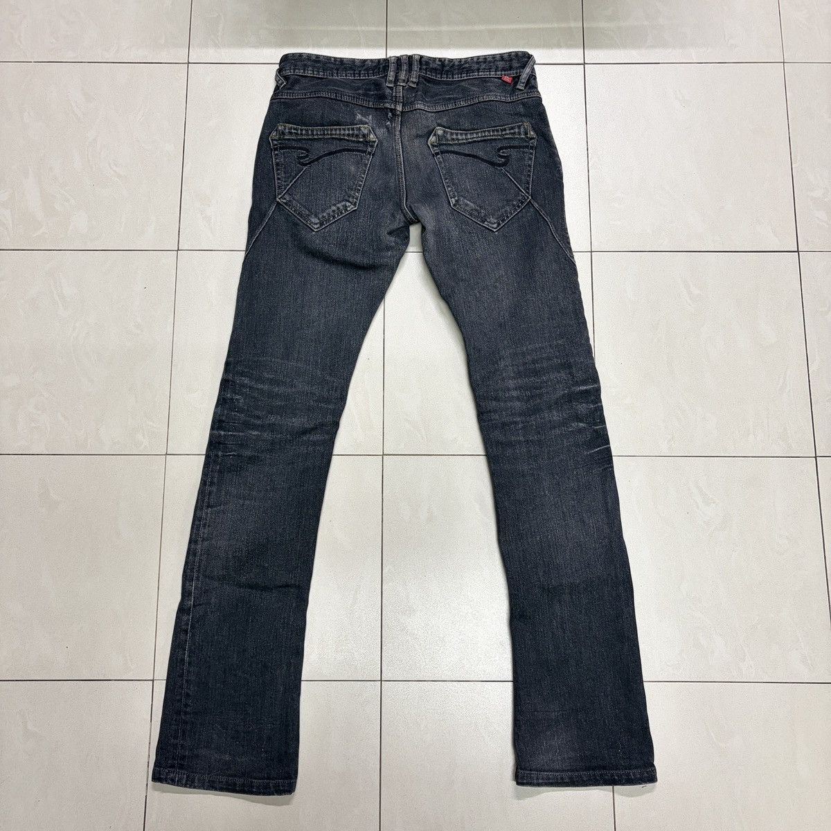 Nicole Club NCFM Rielabo Punk Flared Slim Jeans Size US 28 / EU 44 - 15 Thumbnail