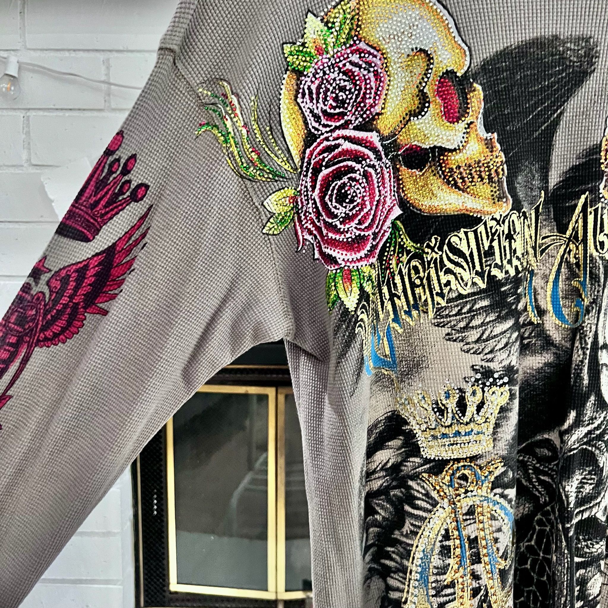 Ed Hardy RARE! Ed Hardy Christian Audigier Snake/Eagle Battle Shirt Size US S / EU 44-46 / 1 - 2 Thumbnail
