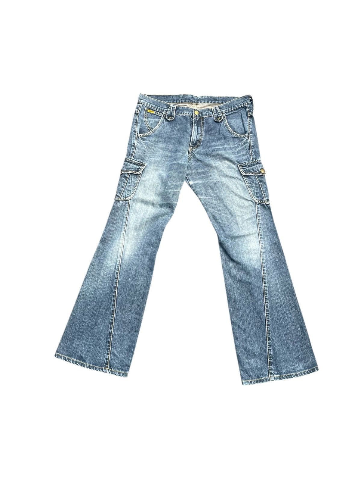 Lee Lee Riders Flare Side Pocket Denim Size US 35 - 1 Thumbnail