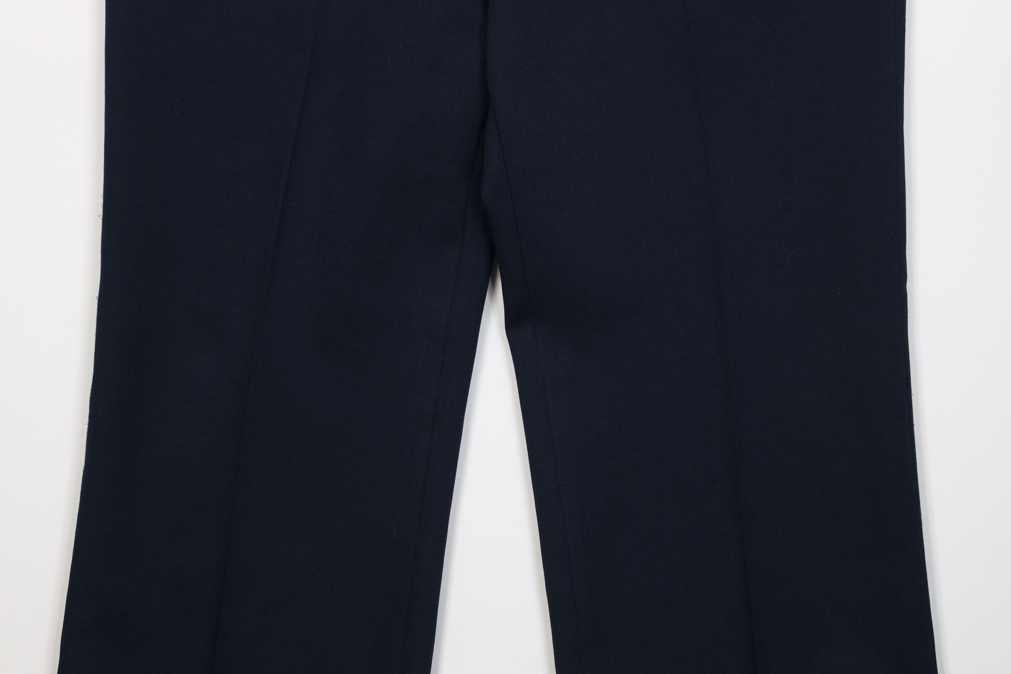 Vintage Vintage 70s Streetwear Wide Leg Chino Pants Navy Blue USA Size US 36 / EU 52 - 3 Thumbnail
