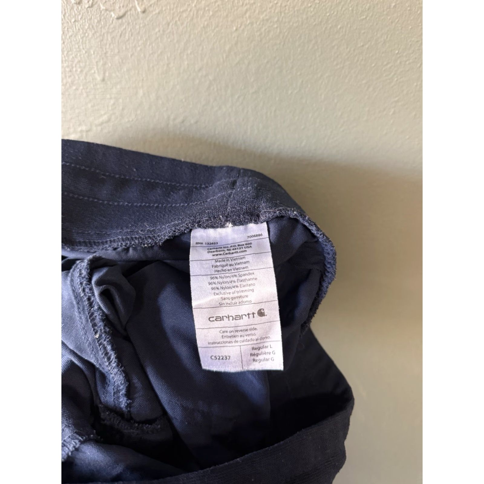 Carhartt Carhartt Mens Medical Scrub Pants Blue Size L x28 Drawstring Size US 33 - 3 Thumbnail